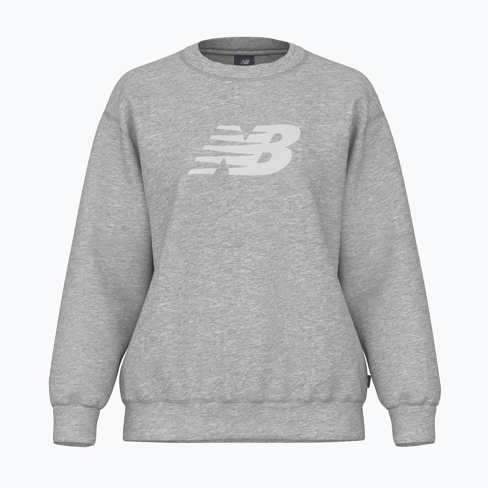 Tricou pentru femei New Balance Sport Fleece Logo Crew atletic gri (Sport Fleece Logo Crew WT43526AG)