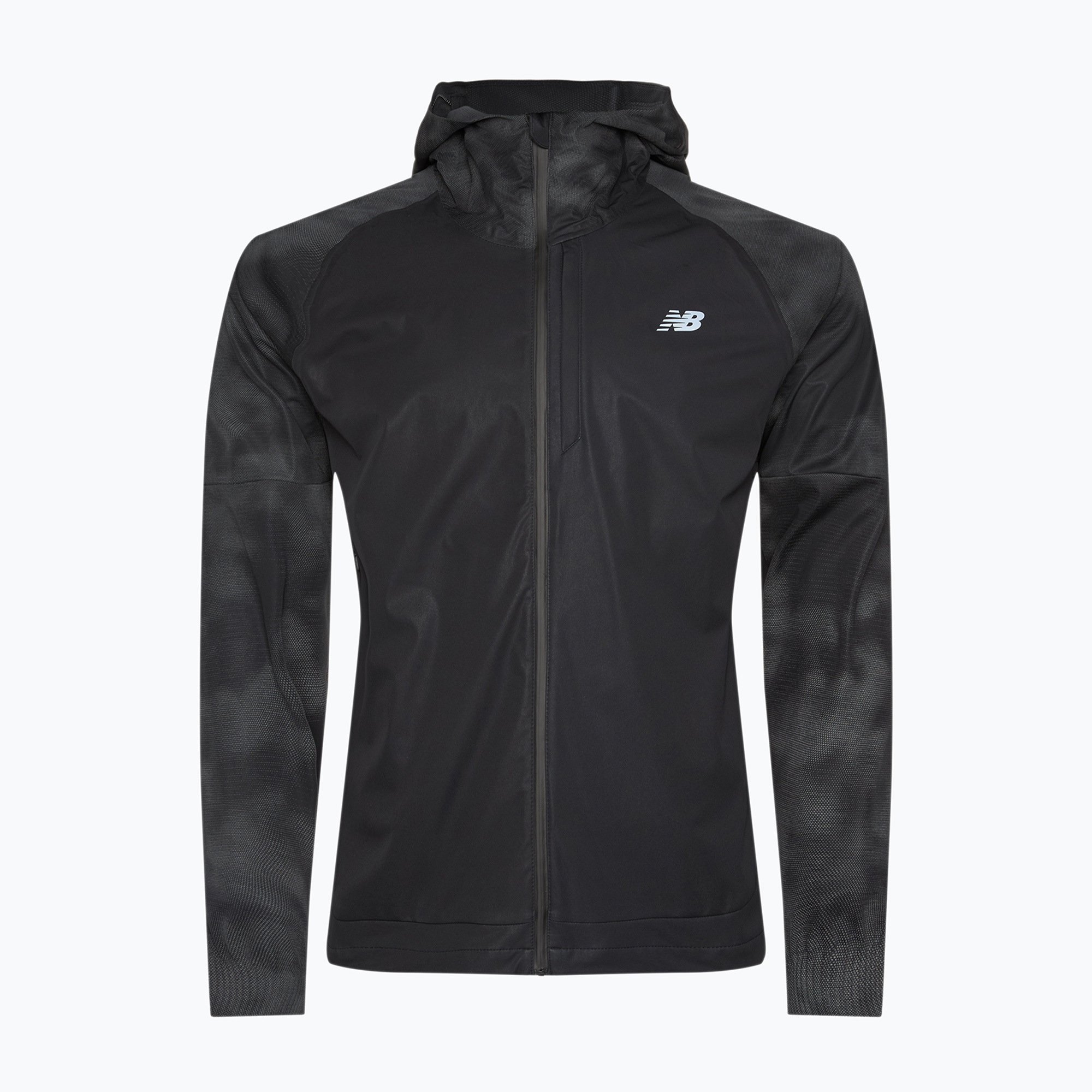 Geacă de alergare pentru bărbați  New Balance Seasonal Premium Print black (Seasonal Premium Print MJ43514ACK)