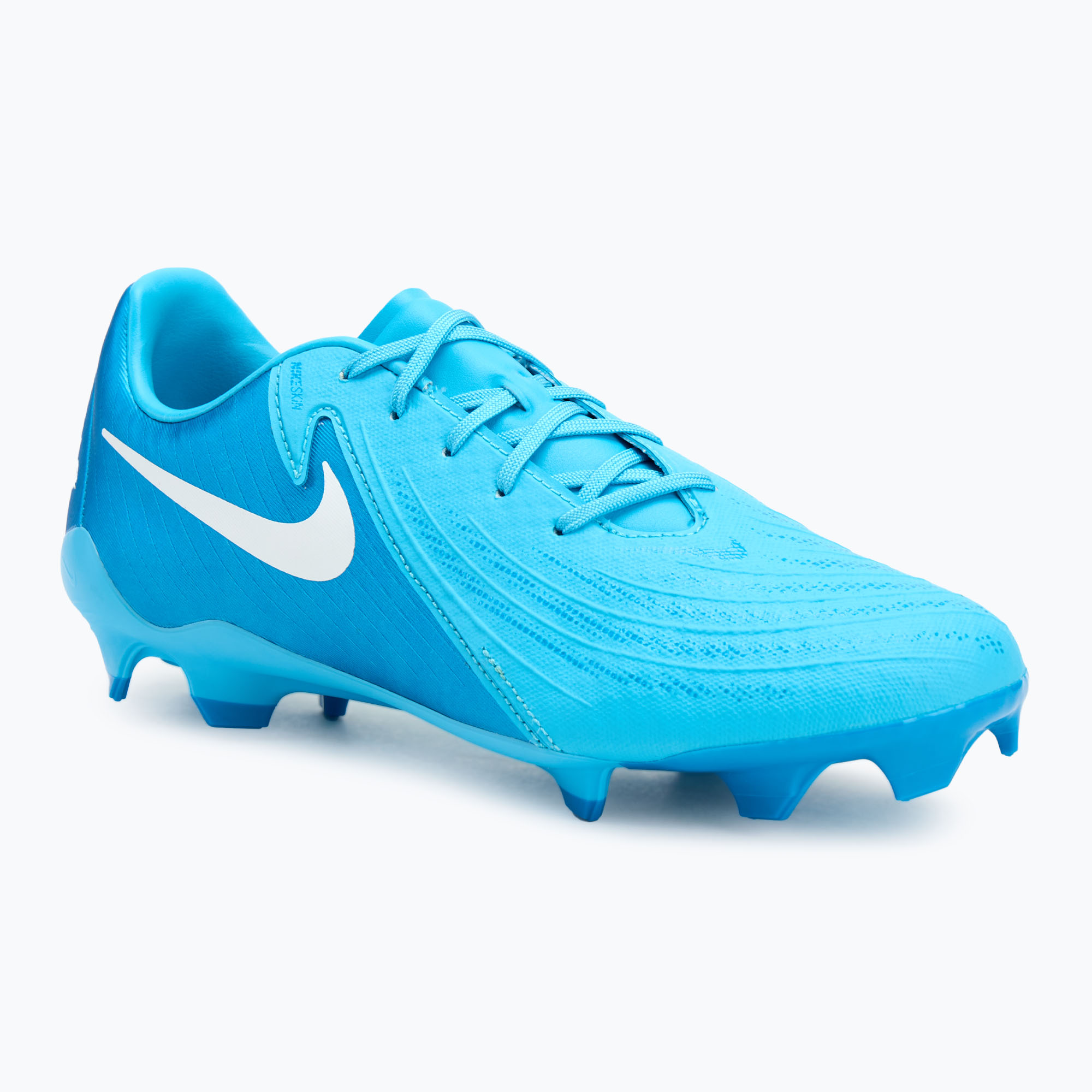 Încălțăminte de fotbal Nike Phantom GX II Academy FG/MG blue fury/white (Phantom GX II Academy FD6723-400)