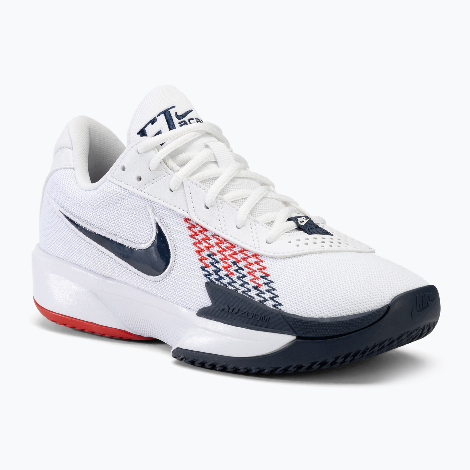 Încălțăminte de baschet pentru bărbați Nike G.T. Cut Academy white/sport red/obsidian (G.T. Cut Academy FB2599-104)
