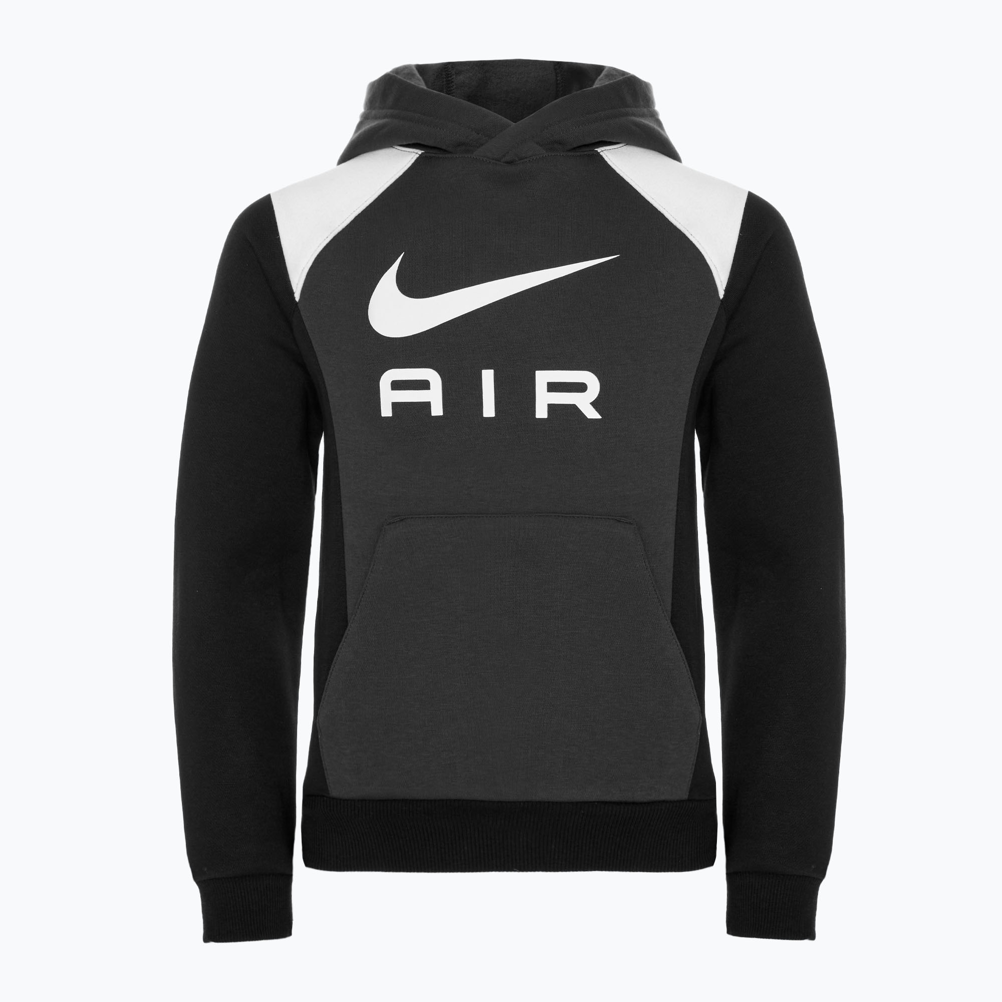Bluză pentru copii Nike Air Hoodie anthracite/black/white/white (Air Hoodie FZ4955-060)