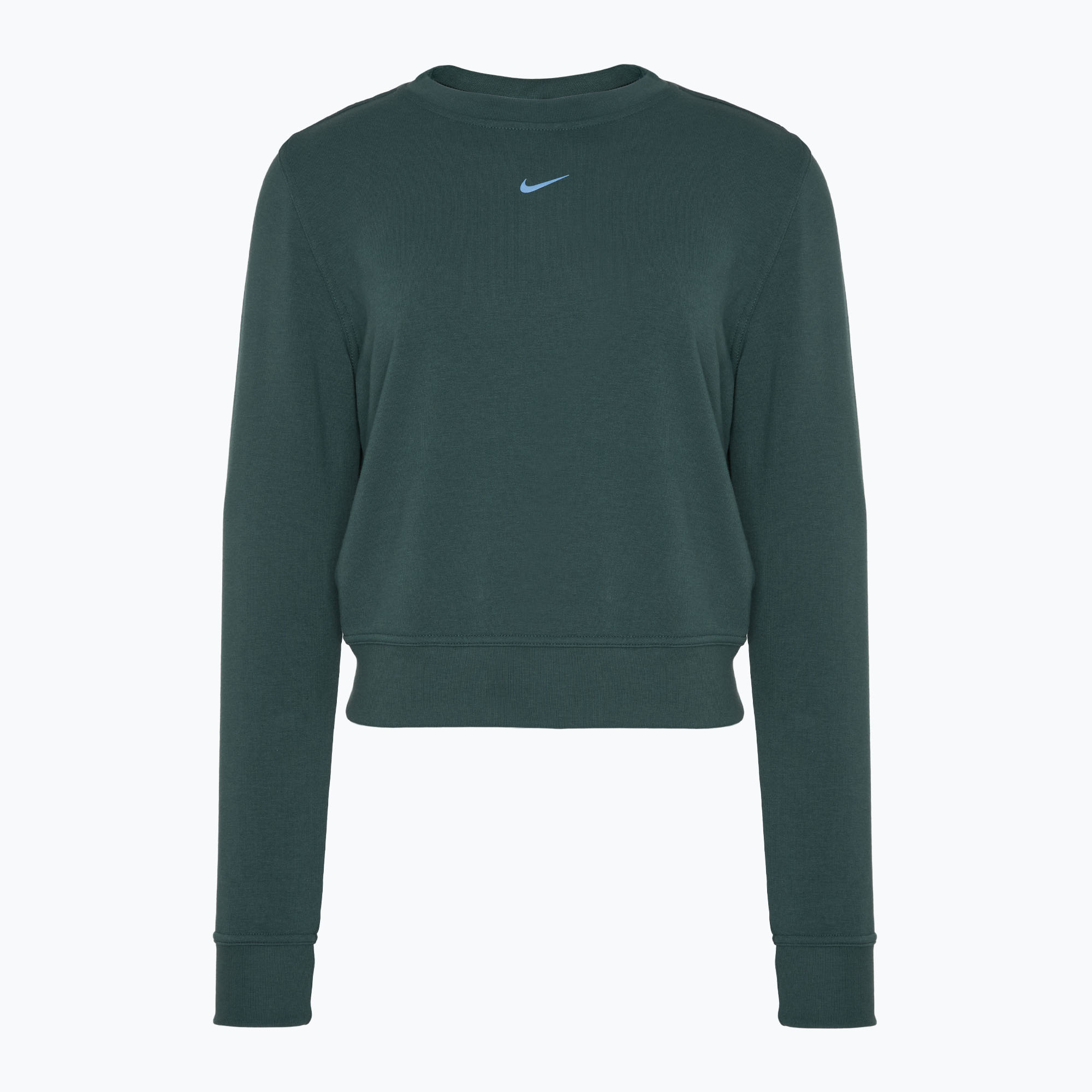 Tricou pentru femei Nike Dri-FIT One Crew Neck French Terry verde vintage/ negru (Dri-FIT One Crew Neck French Terry FB5125-338)