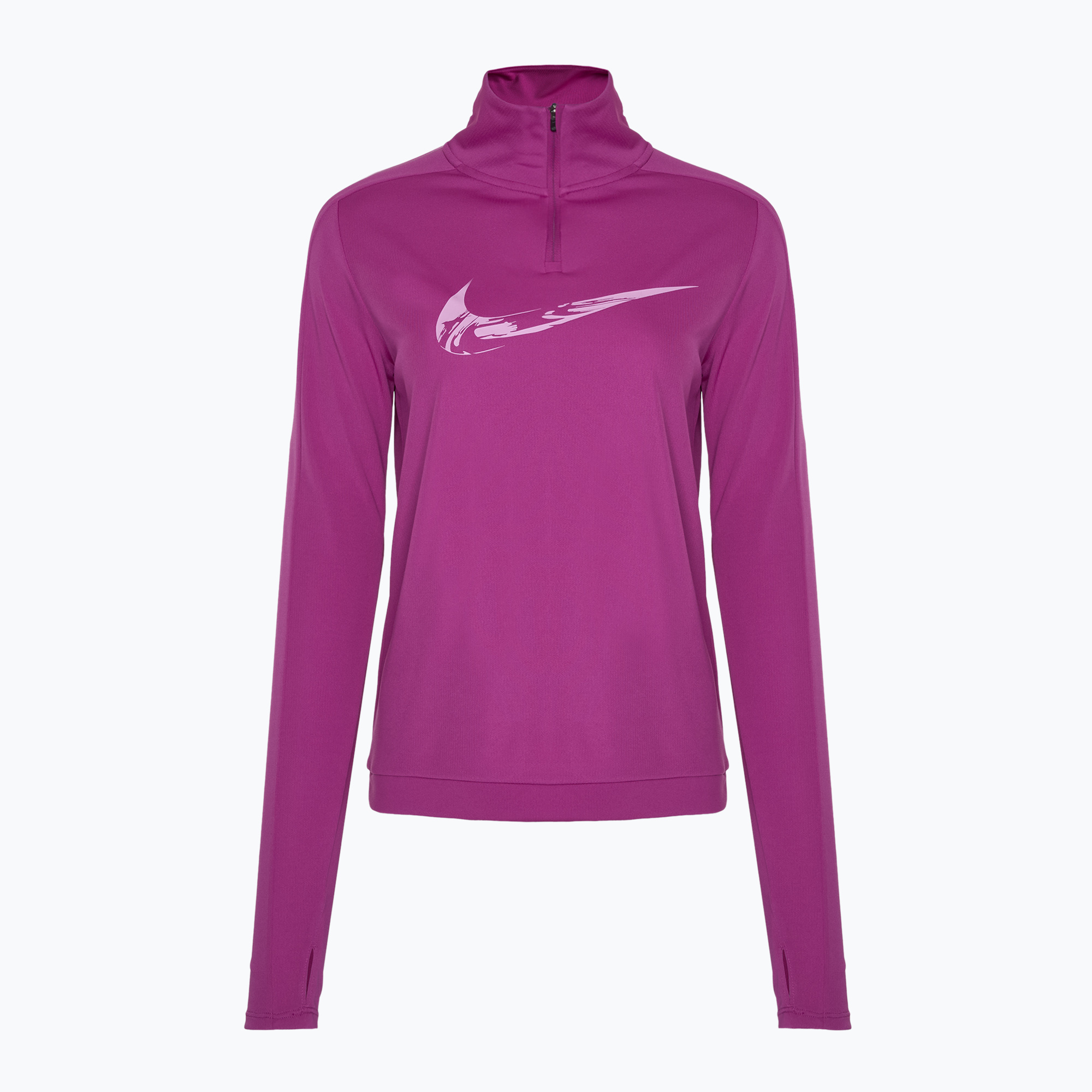 Bluză de alergare pentru femei Nike Swoosh Dri-Fit HZ hot fuchsia / light wild mango