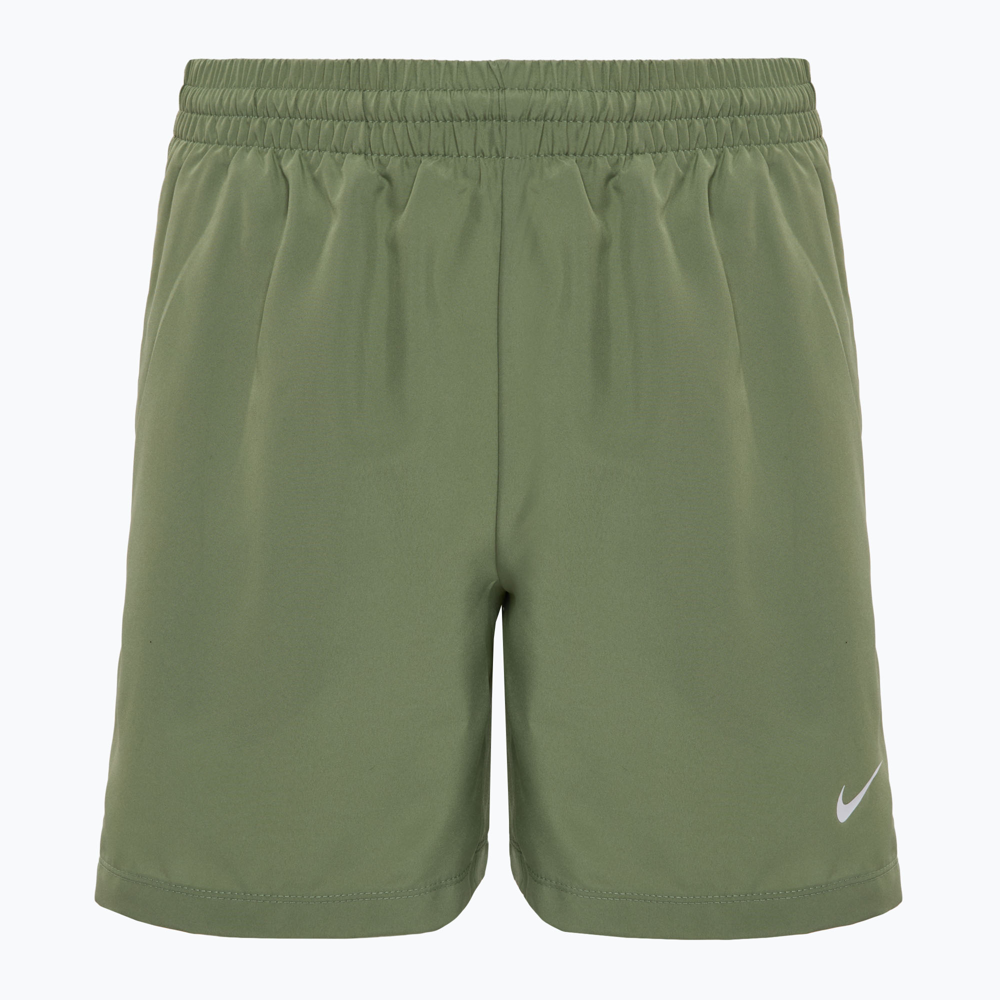 Pantaloni scurți de antrenament pentru copii Nike Dri-Fit Multi oil green/white (Dri-Fit Multi DX5382-386)