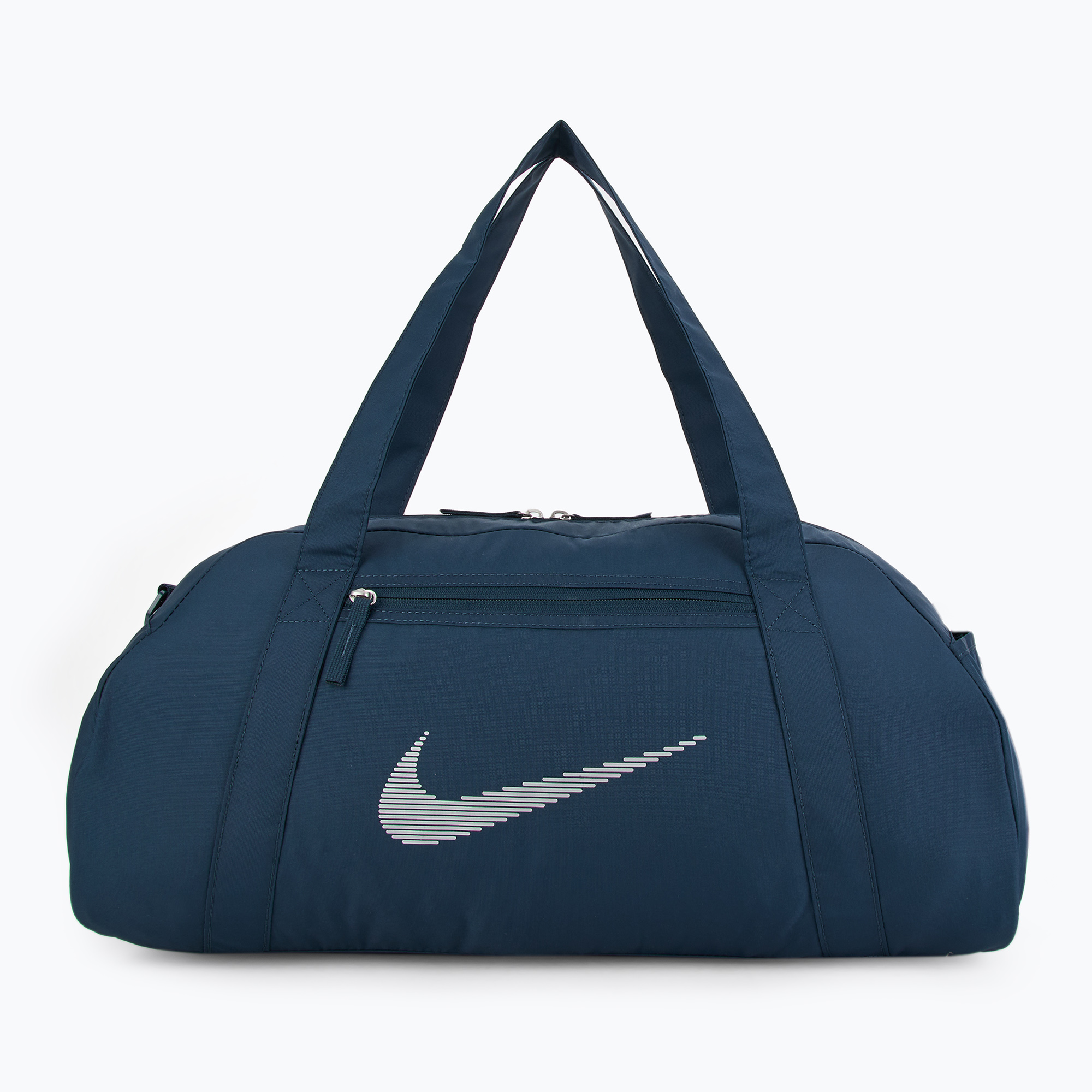Geantă de antrenament pentru femei Nike Gym Club 24 l armory navy/ armory navy/ metallic silver (Gym Club DR6974-478)