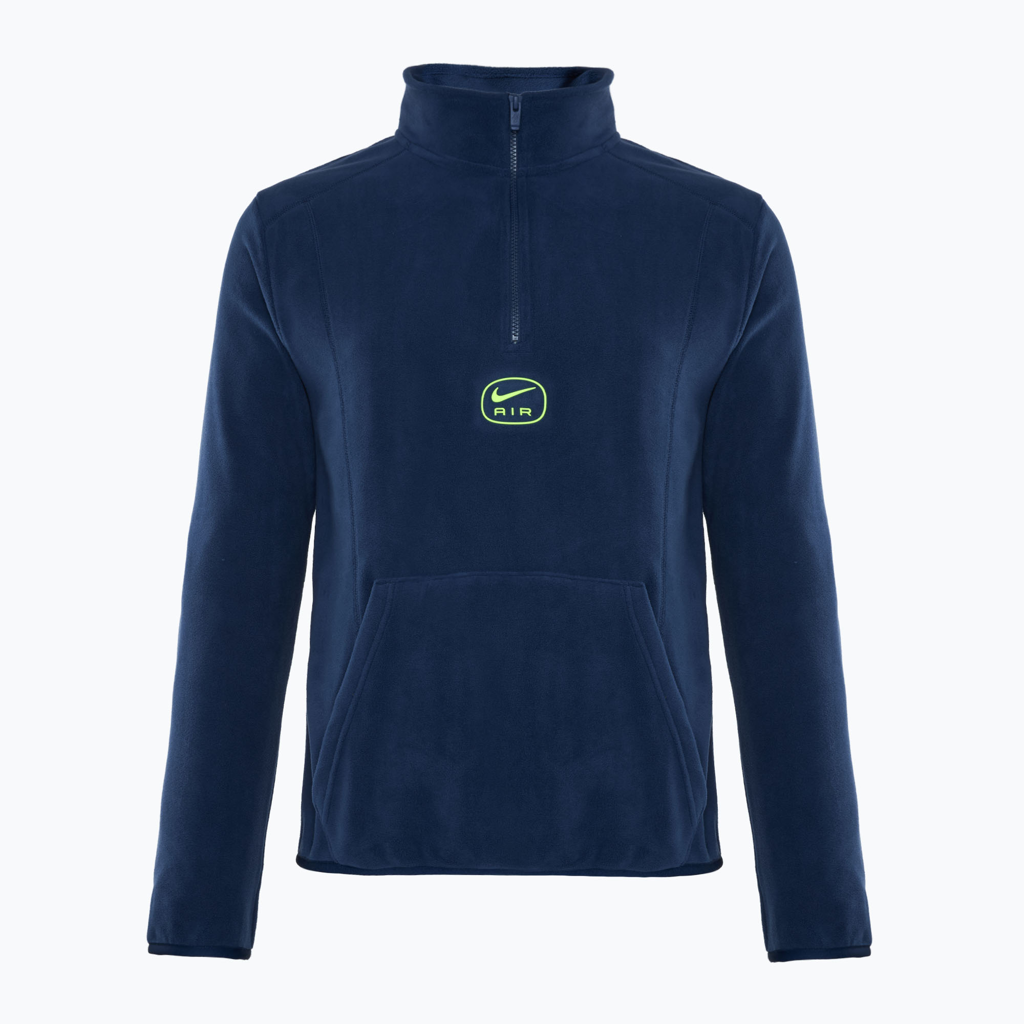 Bărbați Nike Swoosh Air Polar Fleece Half Zip Top midnight navy/ volt (Swoosh Air Polar Fleece Half Zip Top HQ3830-410)