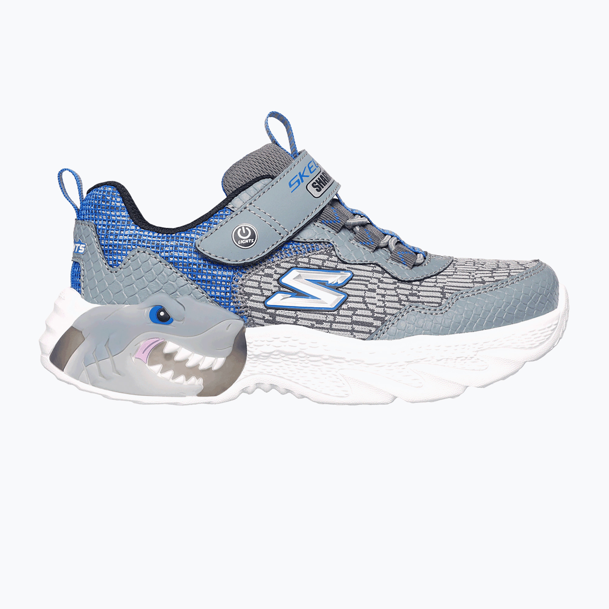 Încălțăminte pentru copii SKECHERS S-Lights Creature Lights charcoal/blue (S-Lights Creature Lights 400617L CCBL)