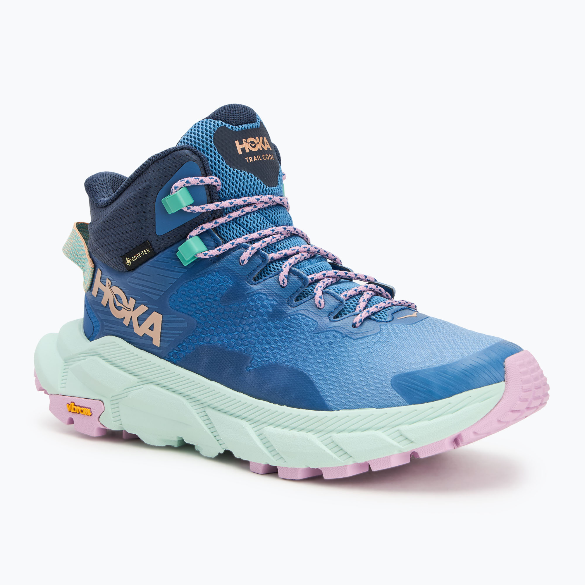 Încălțăminte de drumeție HOKA Trail Code GTX foggy night/aqua breeze (Trail Code GTX 1123166F-FTQ)