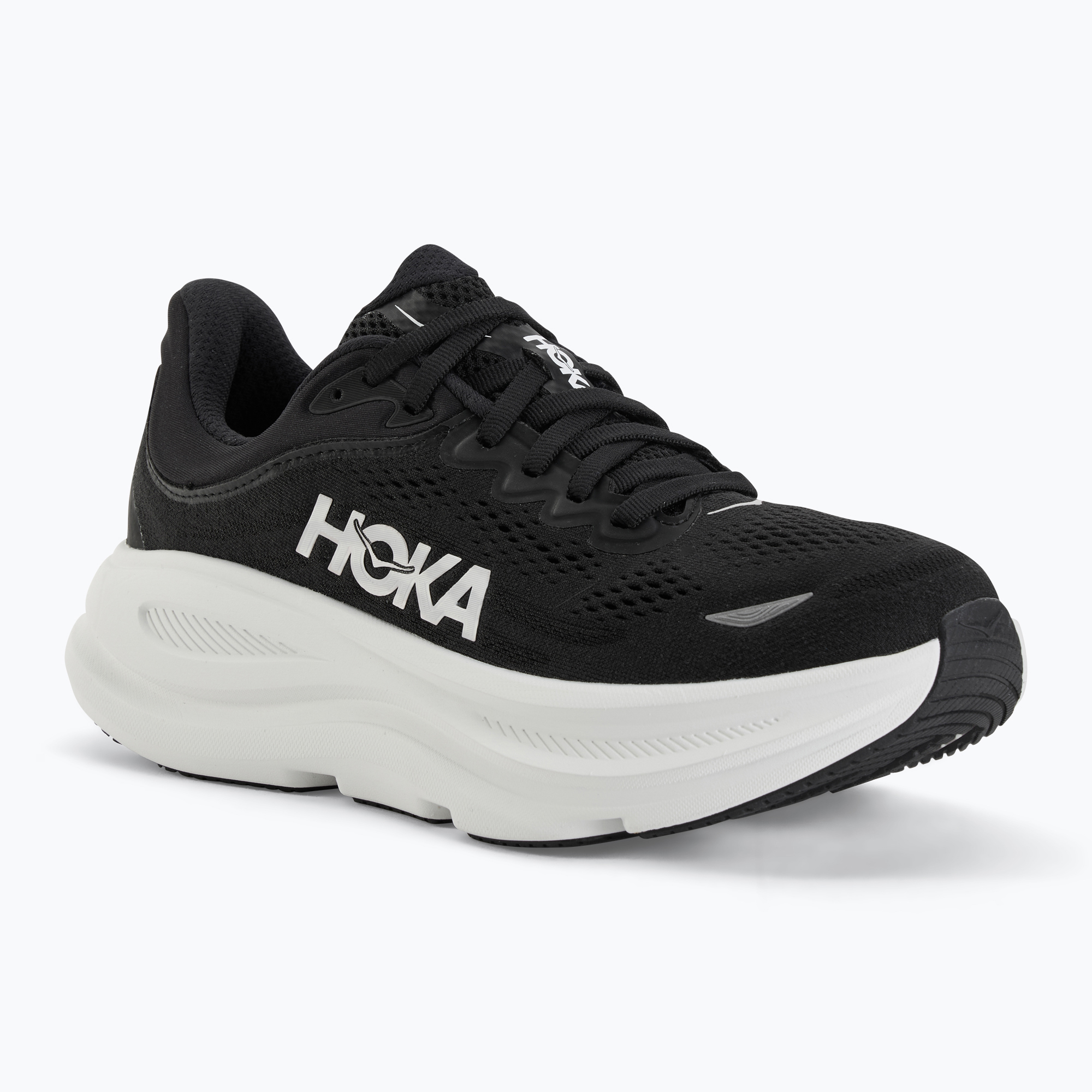 Încălțăminte de alergare pentru femei HOKA Bondi 9 black/white (Bondi 9 1162012-BWHT)