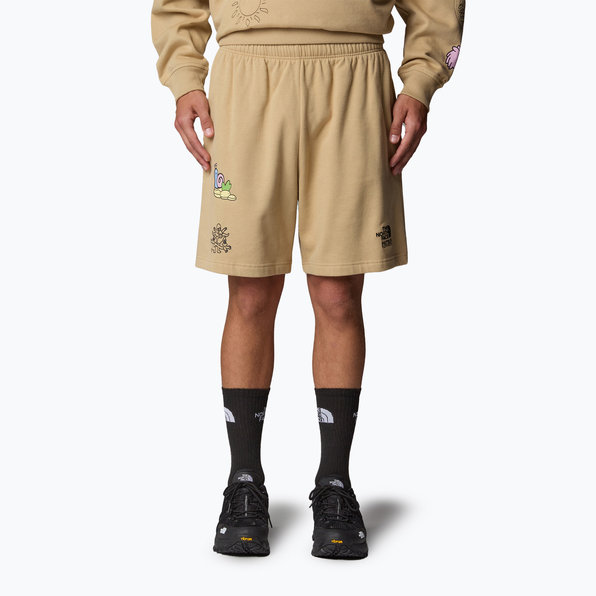 Pantaloni scurți The North Face Mountain Cleanup Relaxed khaki stone (Mountain Cleanup Relaxed NF0A8C2XLK51)