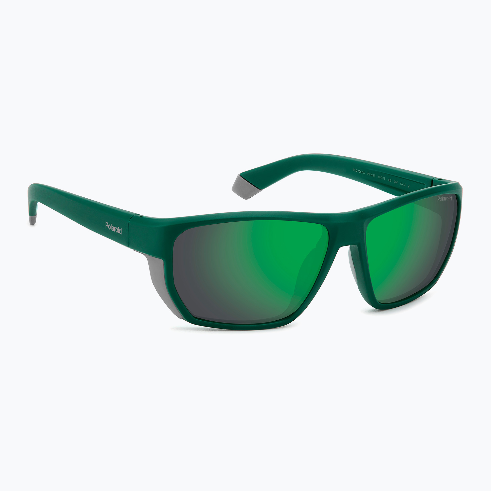 Ochelari de soare pentru bărbați Polaroid PLD 7057/S matte teal/greygreen mirror polarized (PLD 7057/S 207859PYW605Z)