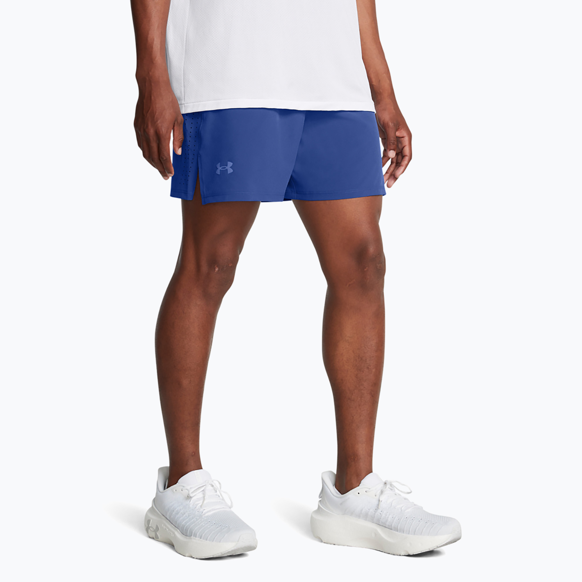 Pantaloni scurți de alergare pentru bărbați Under Armour Launch Elite 5" tech blue/tech blue/reflective (Launch Elite 5" 1376509-432)