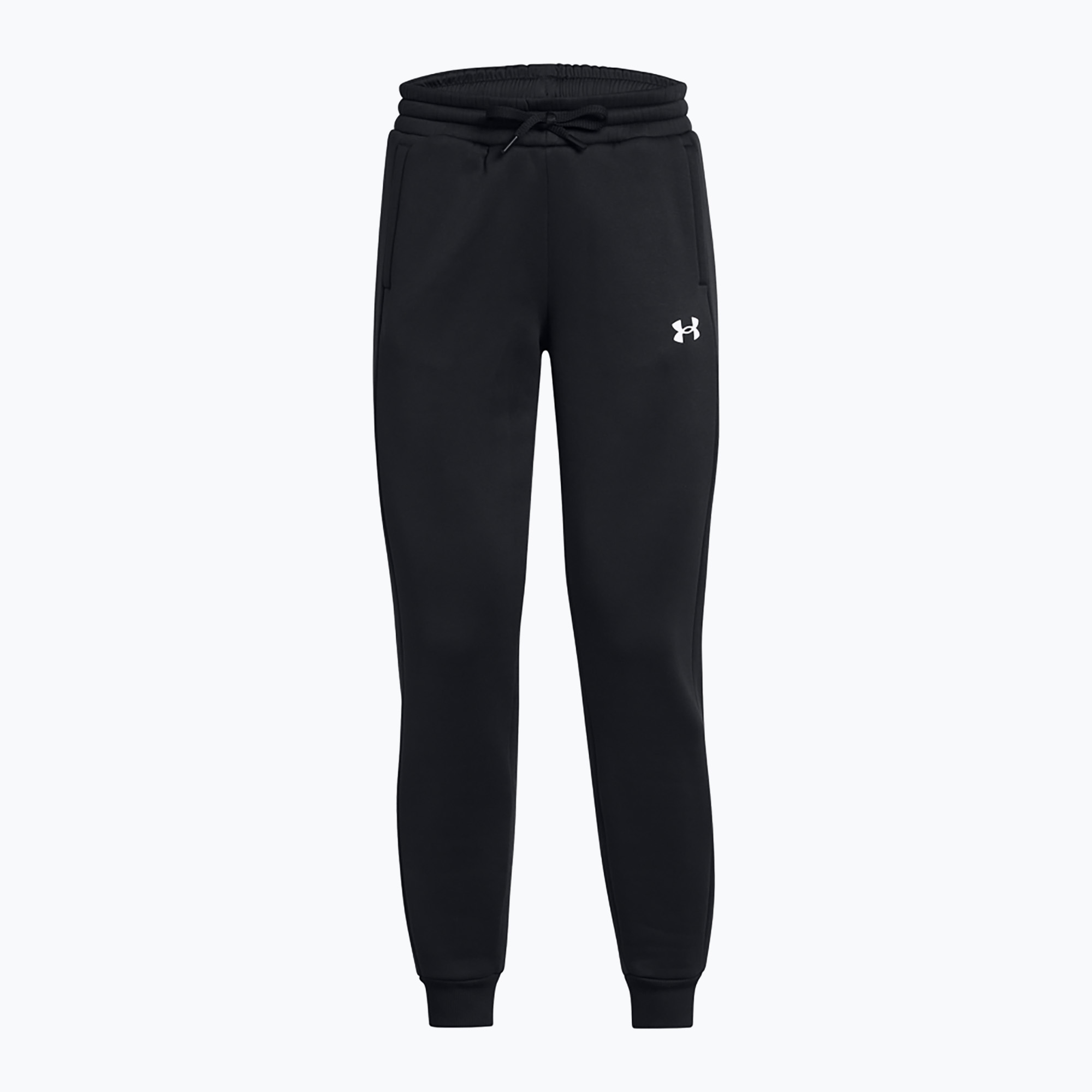 Pantaloni pentru femei Under Armour Fleece Jogger UA Armour black/white (Fleece Jogger UA Armour 1386510-001)