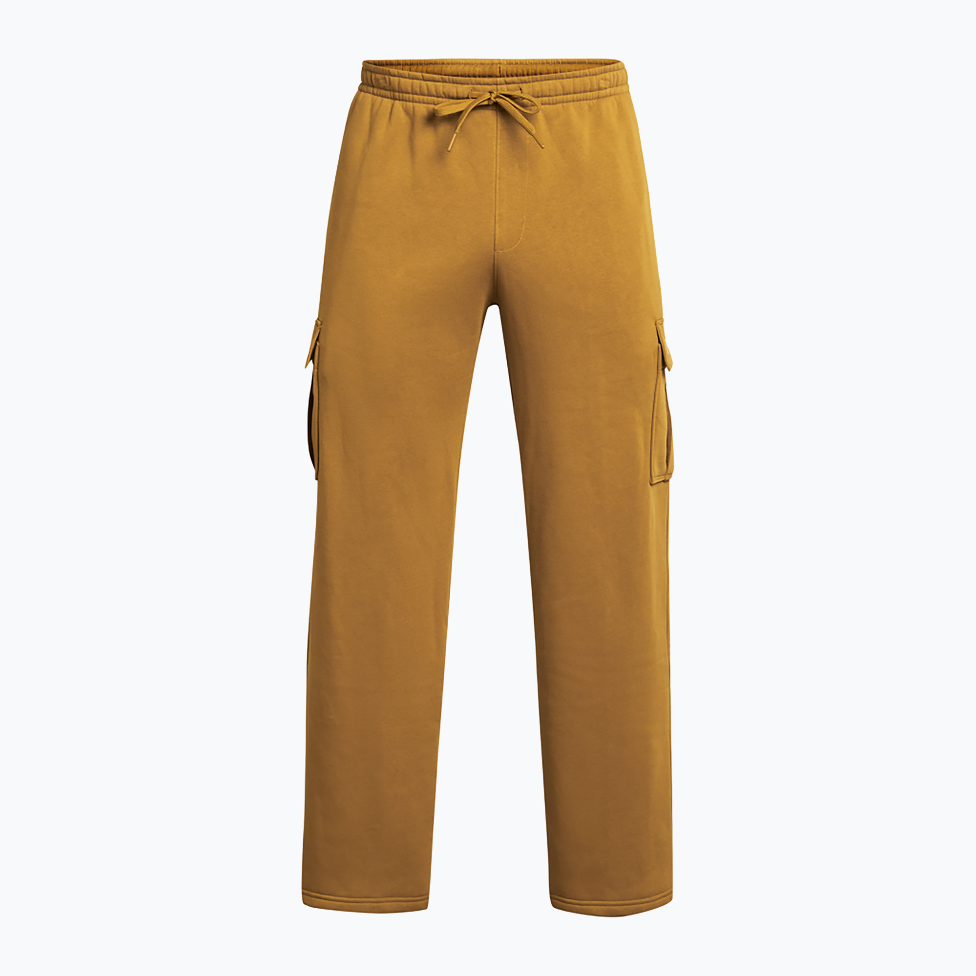 Pantaloni de antrenament pentru femei Under Armour Project Rock Icon Fleece yellow ochre / silt (Project Rock Icon Fleece 1386903-707)