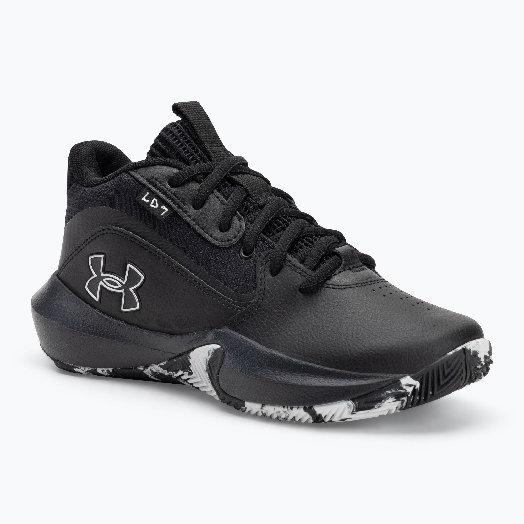 Încălțăminte de baschet pentru copii Under Armour GS Lockdown 7 black/black/metallic silver