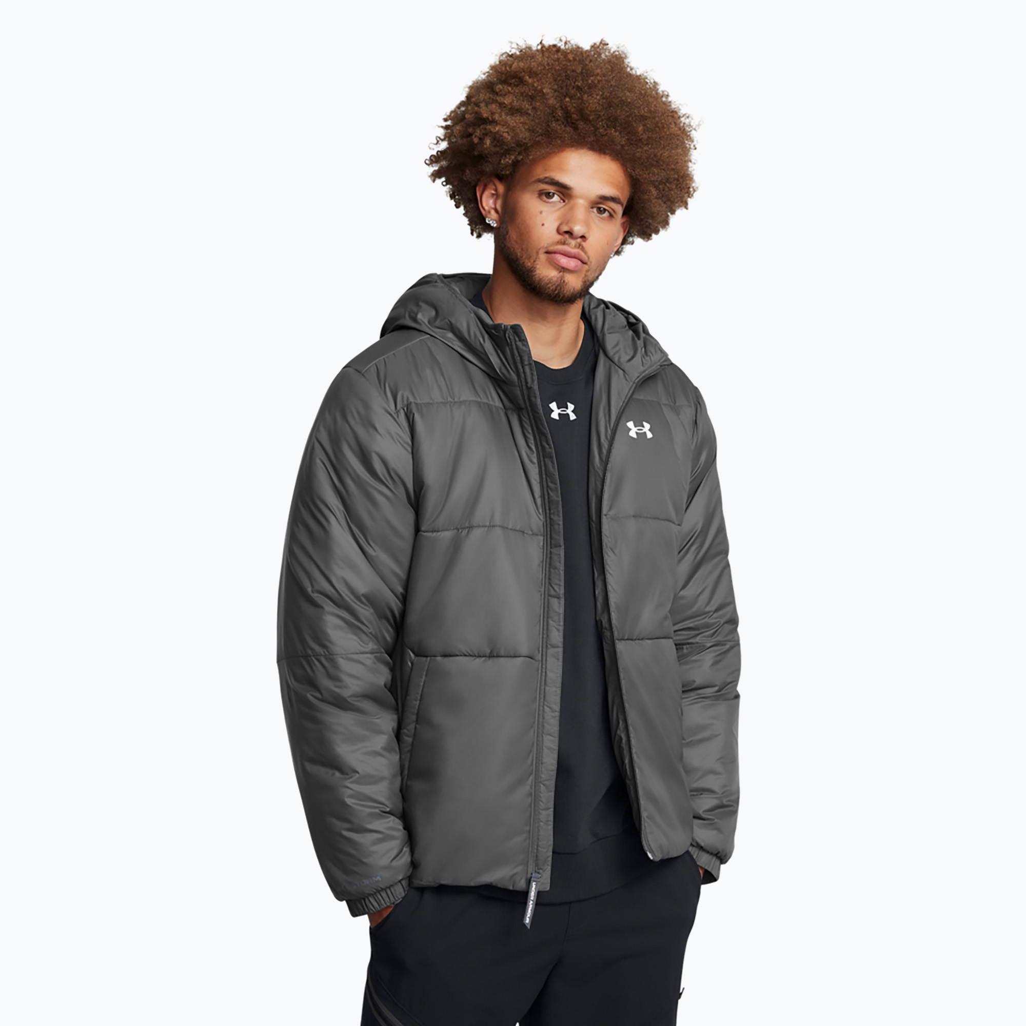 Geacă pentru bărbați Under Armour Insulated LW castlerock/white (Insulated LW 1389182-025)