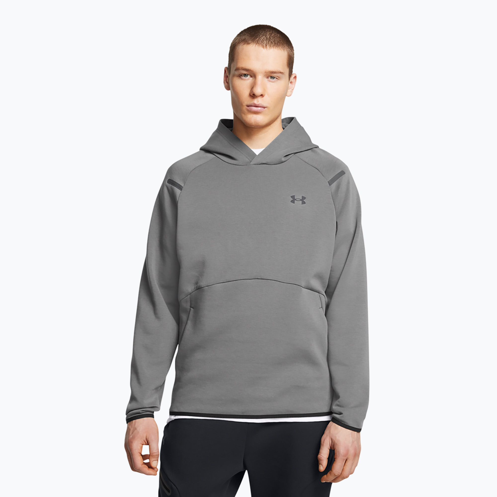Bluză pentru bărbați Under Armour Unstoppable Fleece Jgr castlerock/black (Unstoppable Fleece Jgr 1389350-025)