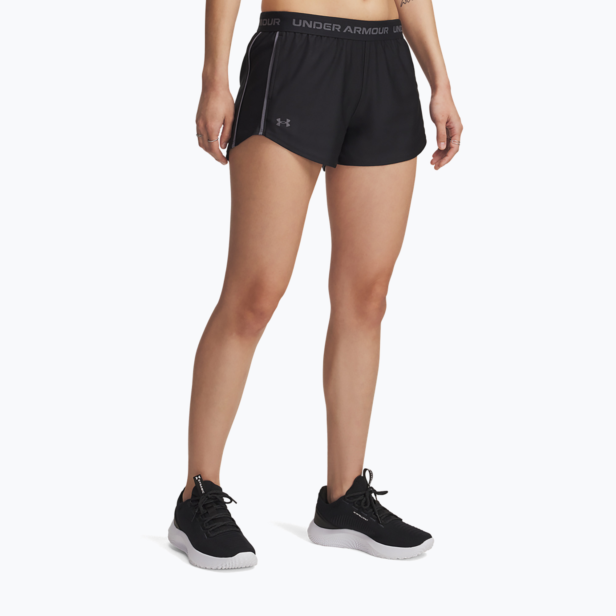 Pantaloni scurți pentru femei Under Armour Tech Play Up black/castlerock (Tech Play Up 1389882-001)