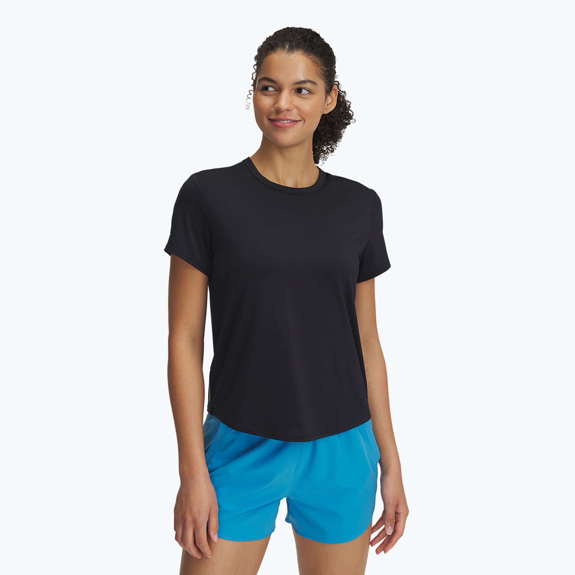 Tricou de antrenament pentru femei Under Armour Vanish Elite Vent black/iridescent (Vanish Elite Vent SS 1389868-001)