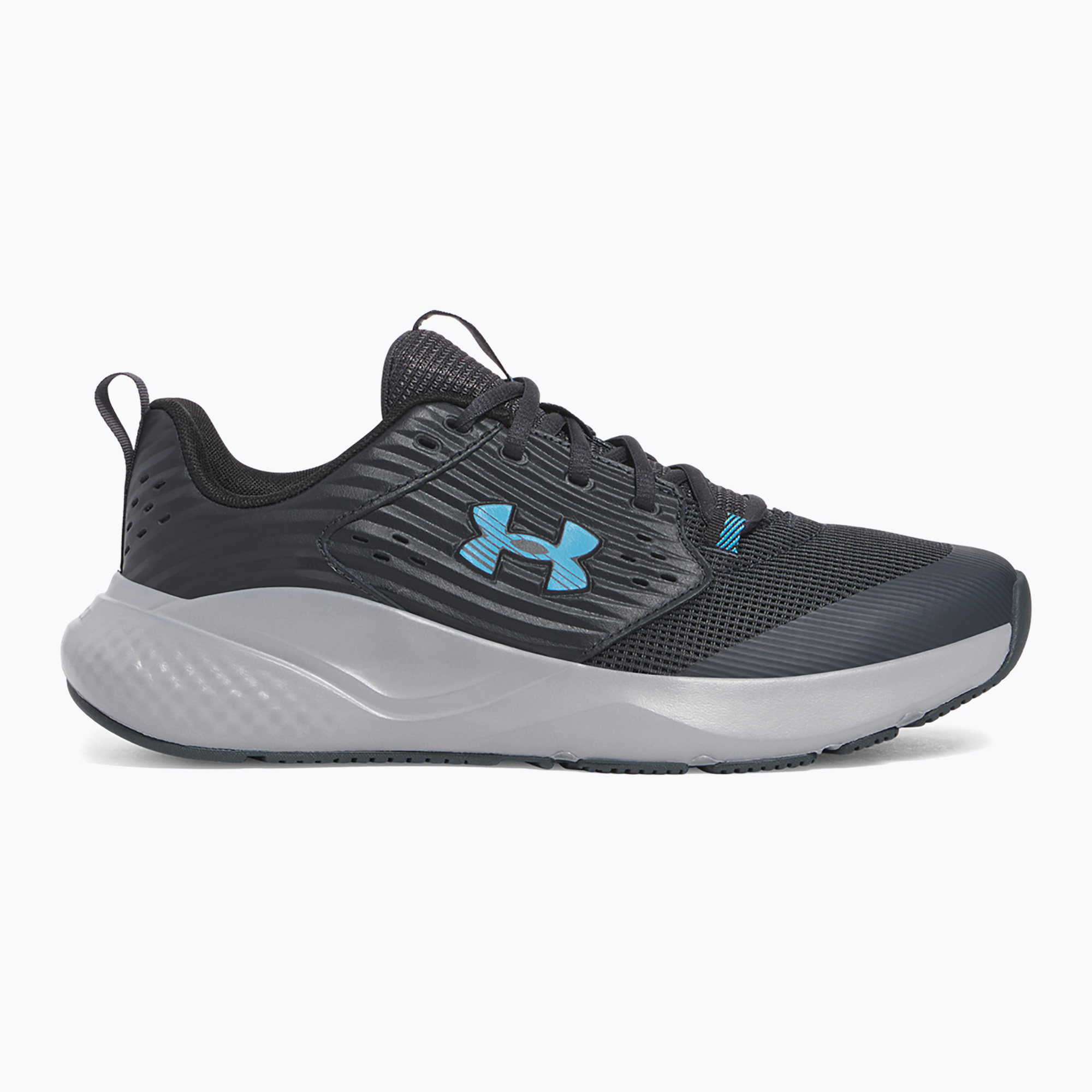 Încălțăminte de antrenament pentru bărbați Under Armour Commit 4 anthracite/steel/ether blue (Commit 4 3026017-017)