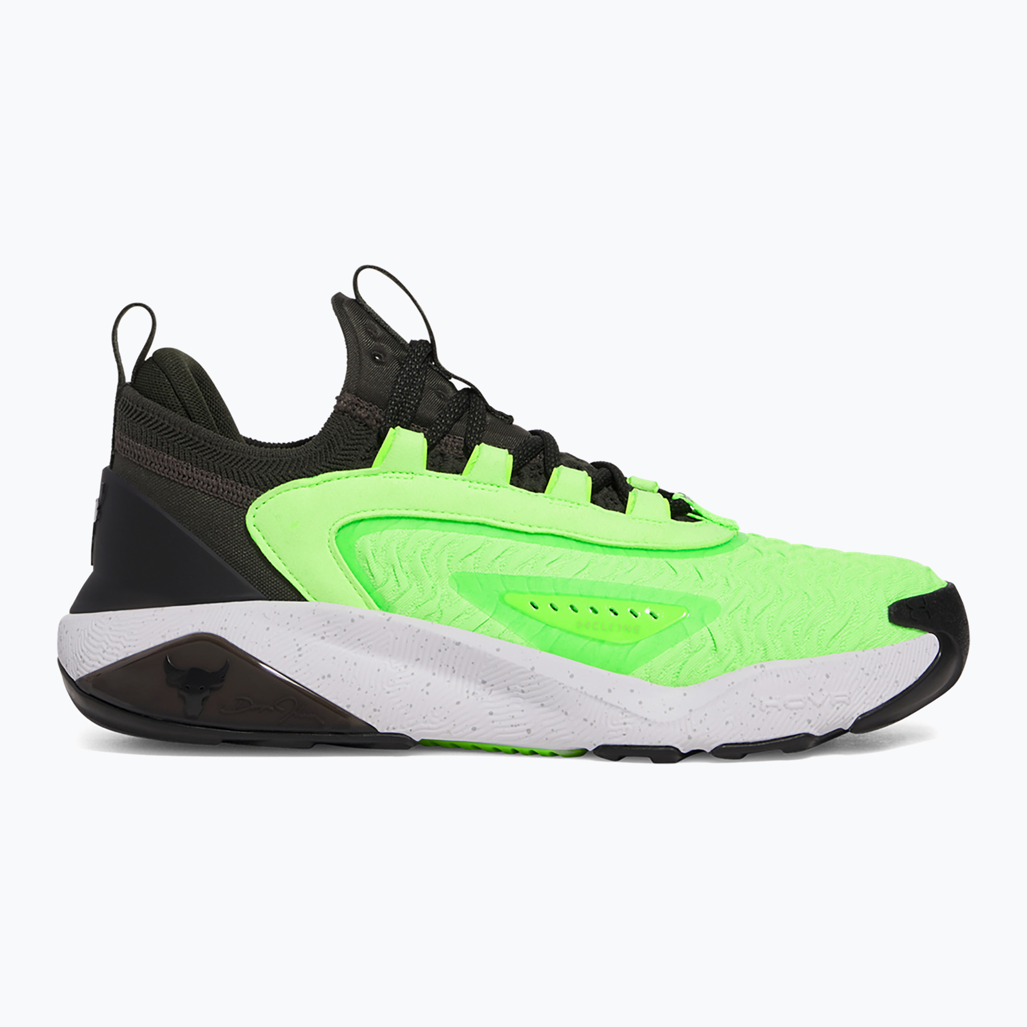 Încălțăminte de antrenament pentru bărbați Under Armour Project Rock 7 baroque green/hyper green/black (Project Rock 7 3027600-310)