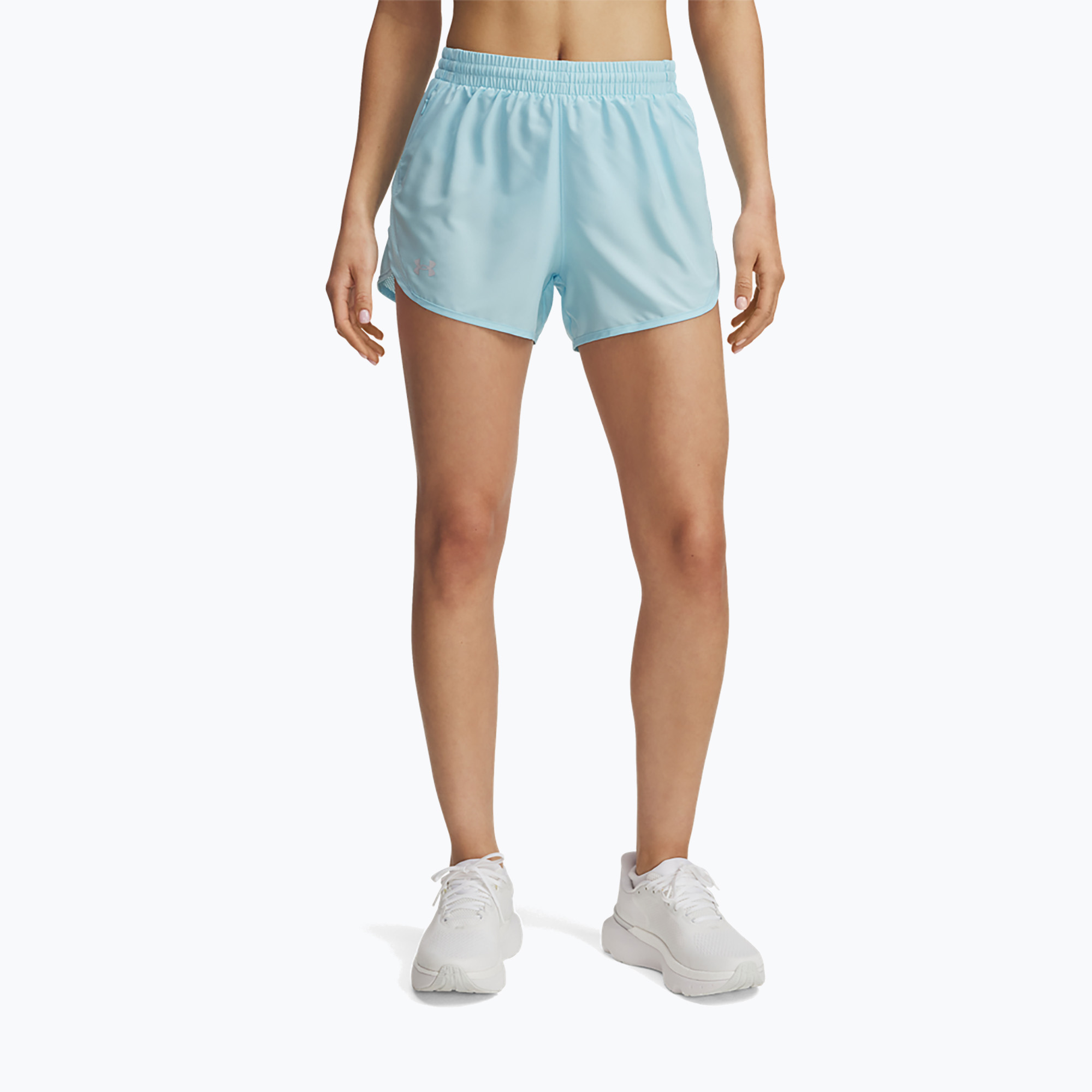 Pantaloni scurți de alergare pentru femei Under Armour Fly By 3" stream /stream / reflective (Fly By 3" 1382438-494)