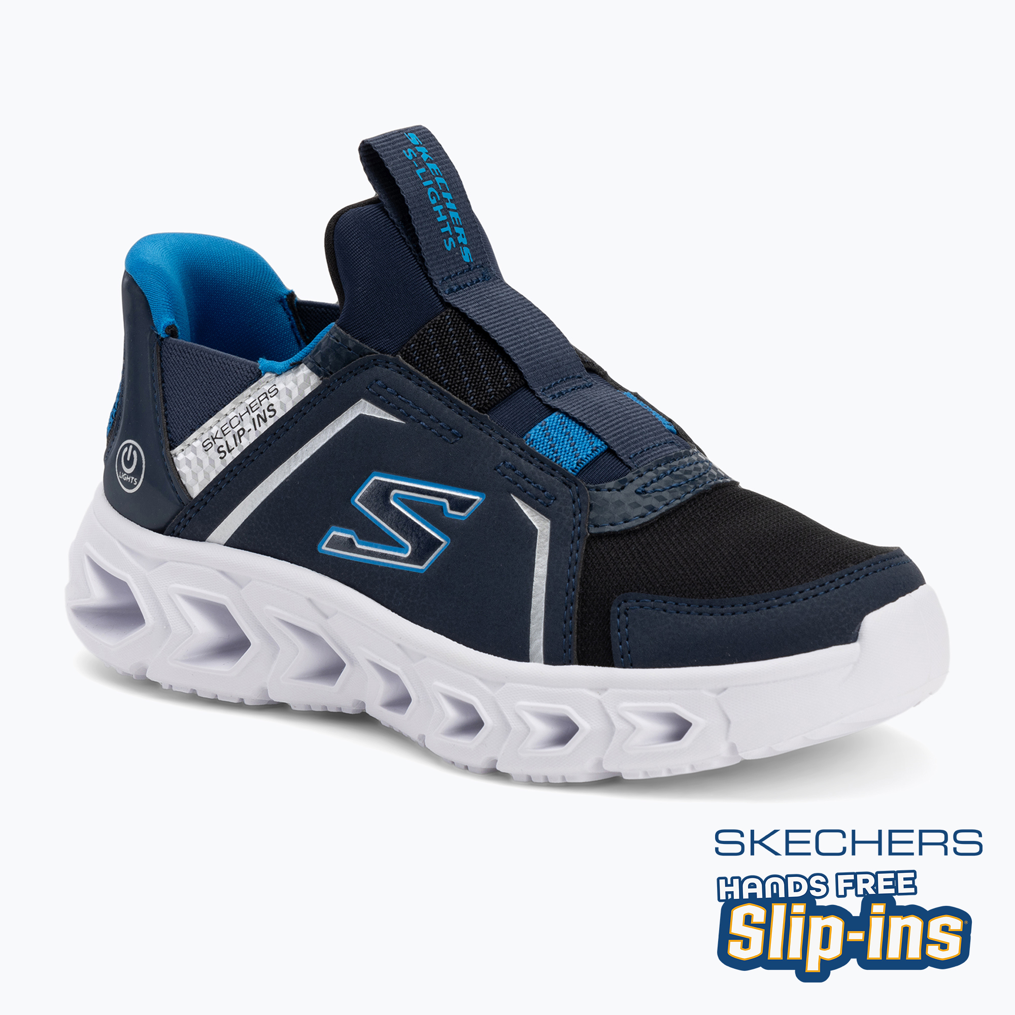Încălțăminte pentru copii SKECHERS Slip-Ins Hypno-Flash 2.0 navy/black (Slip-Ins Hypno-Flash 2.0 403830L NVBK)