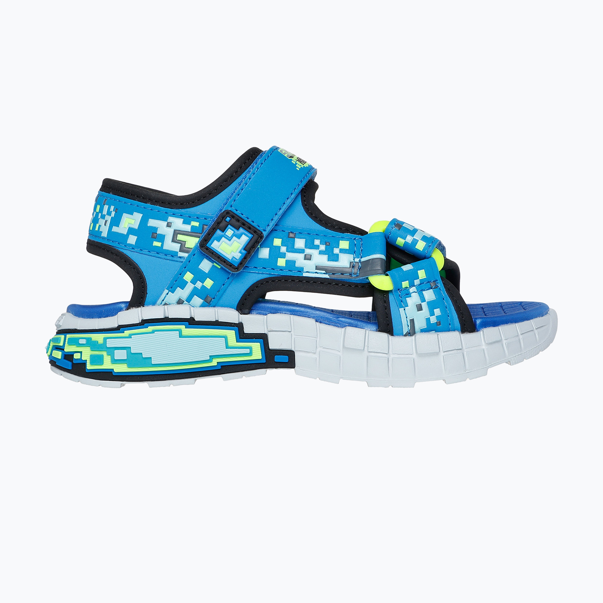 Sandale pentru copii  SKECHERS Mega Splash black/blue/lime