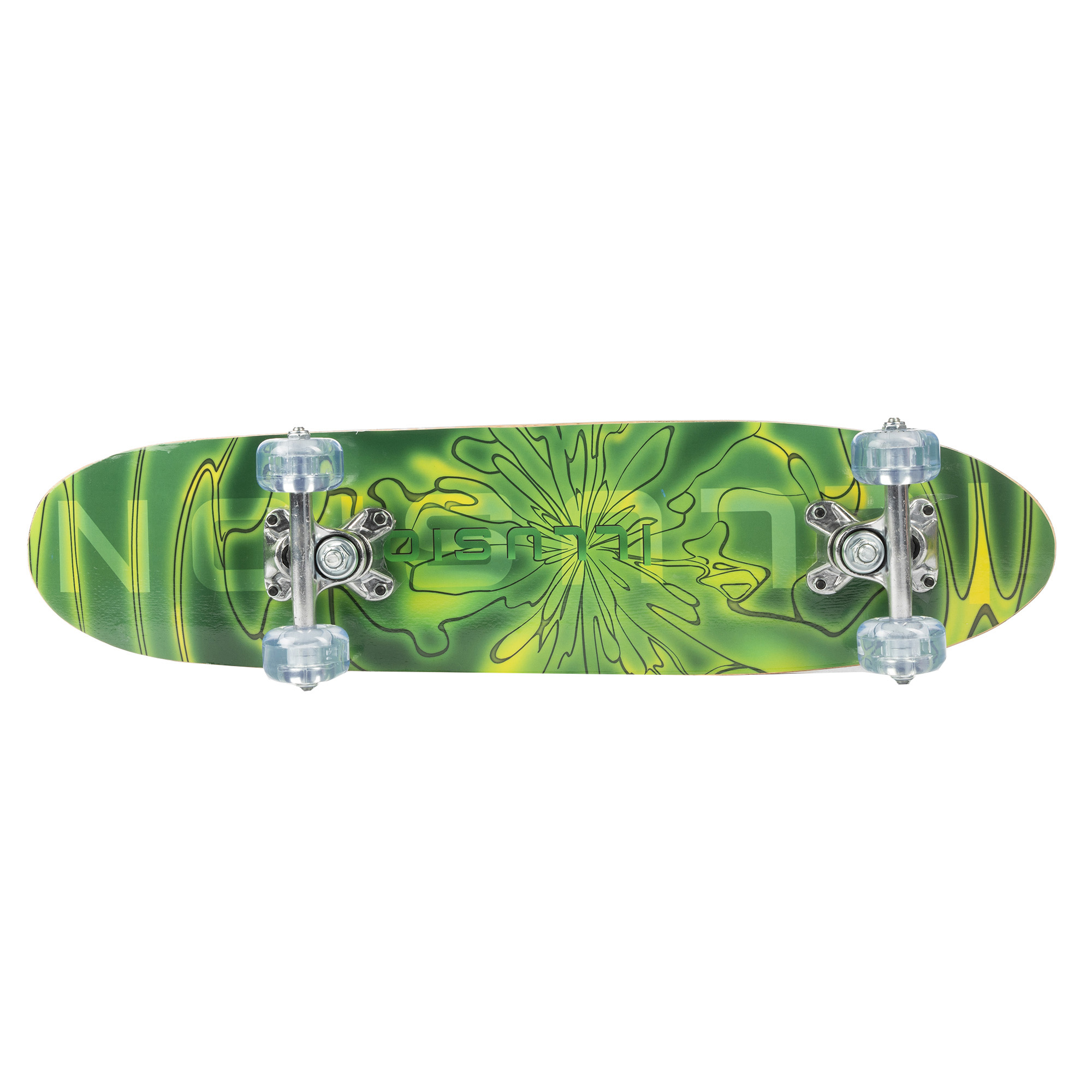 Skateboard clasic pentru copii Medium Alu 21 Mechanics verde MedAlu21