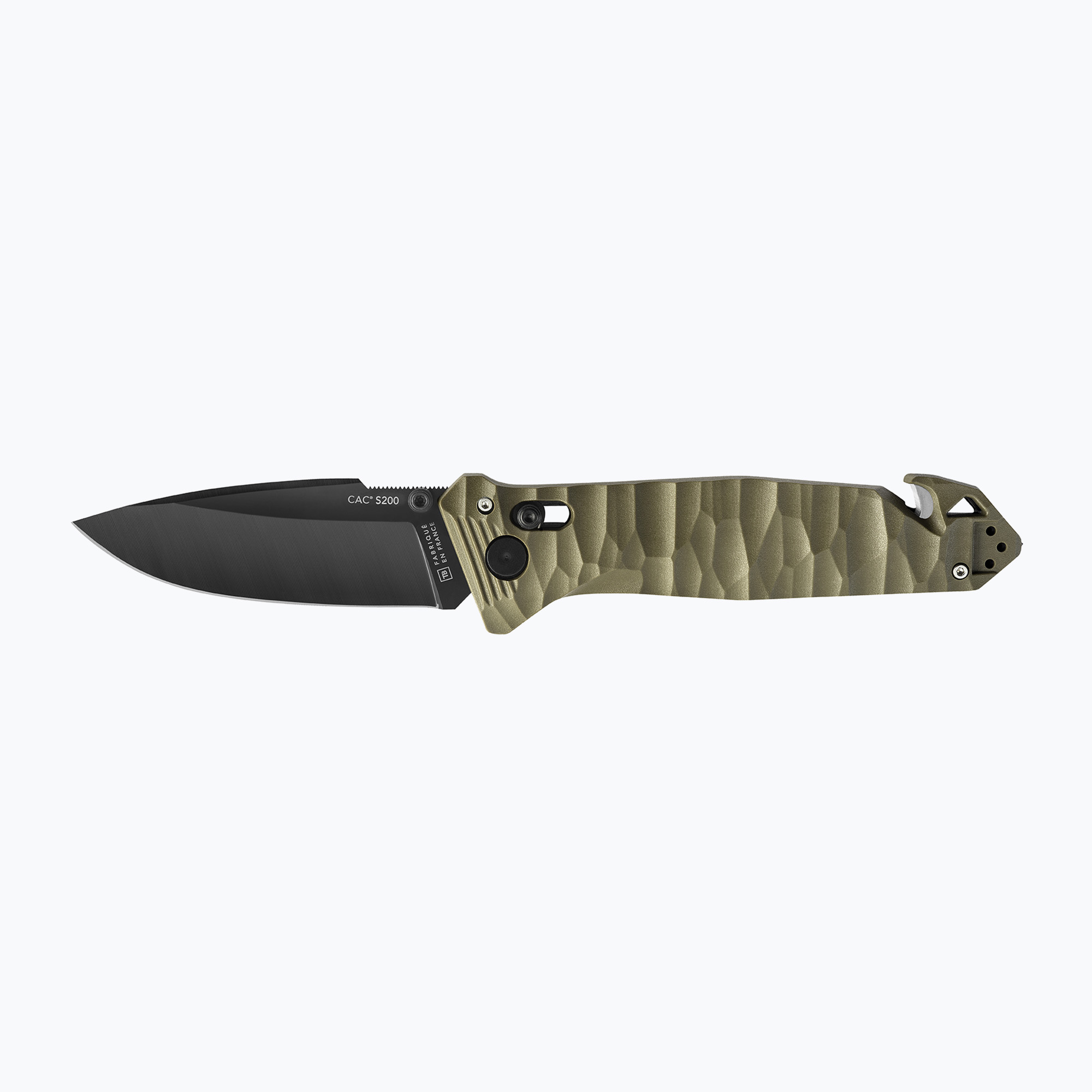 Cuțit turistic TB Outdoor CAC S200 Lisse PA6 GF khaki (CAC S200 Lisse PA6 GF 11060051)