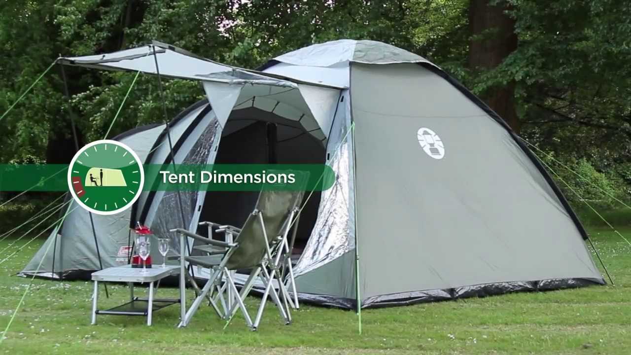 Cort de camping Coleman Waterfall 5 Deluxe verde 2000038893