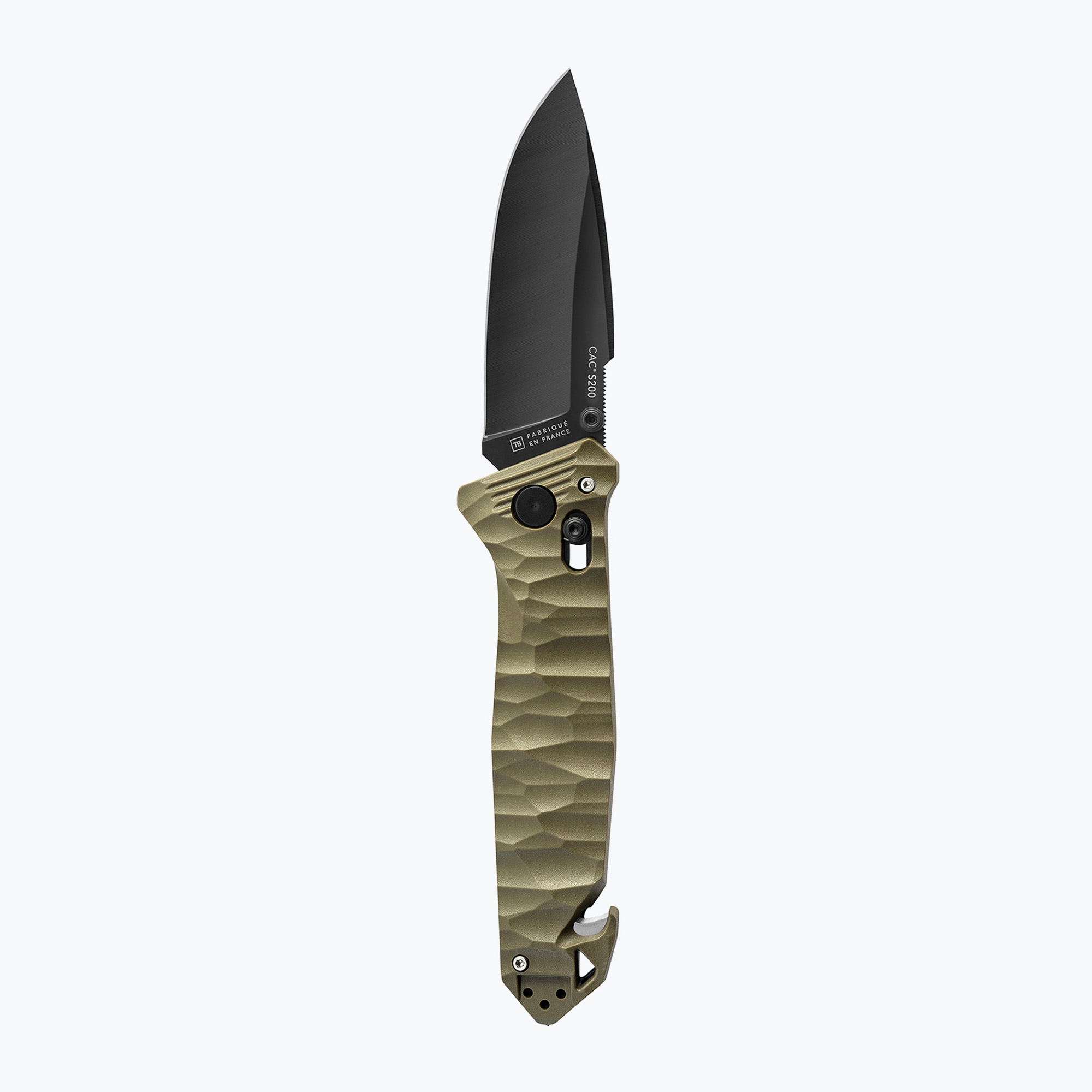 Cuțit turistic TB Outdoor CAC S200 Lisse PA6 GF khaki (CAC S200 Lisse PA6 GF 11060051)