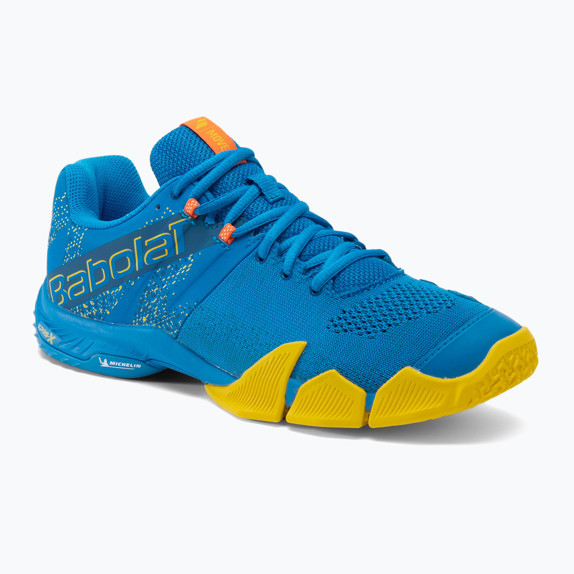 Babolat Movea pantofi de padel pentru bărbați albastru francez/galben vibrant