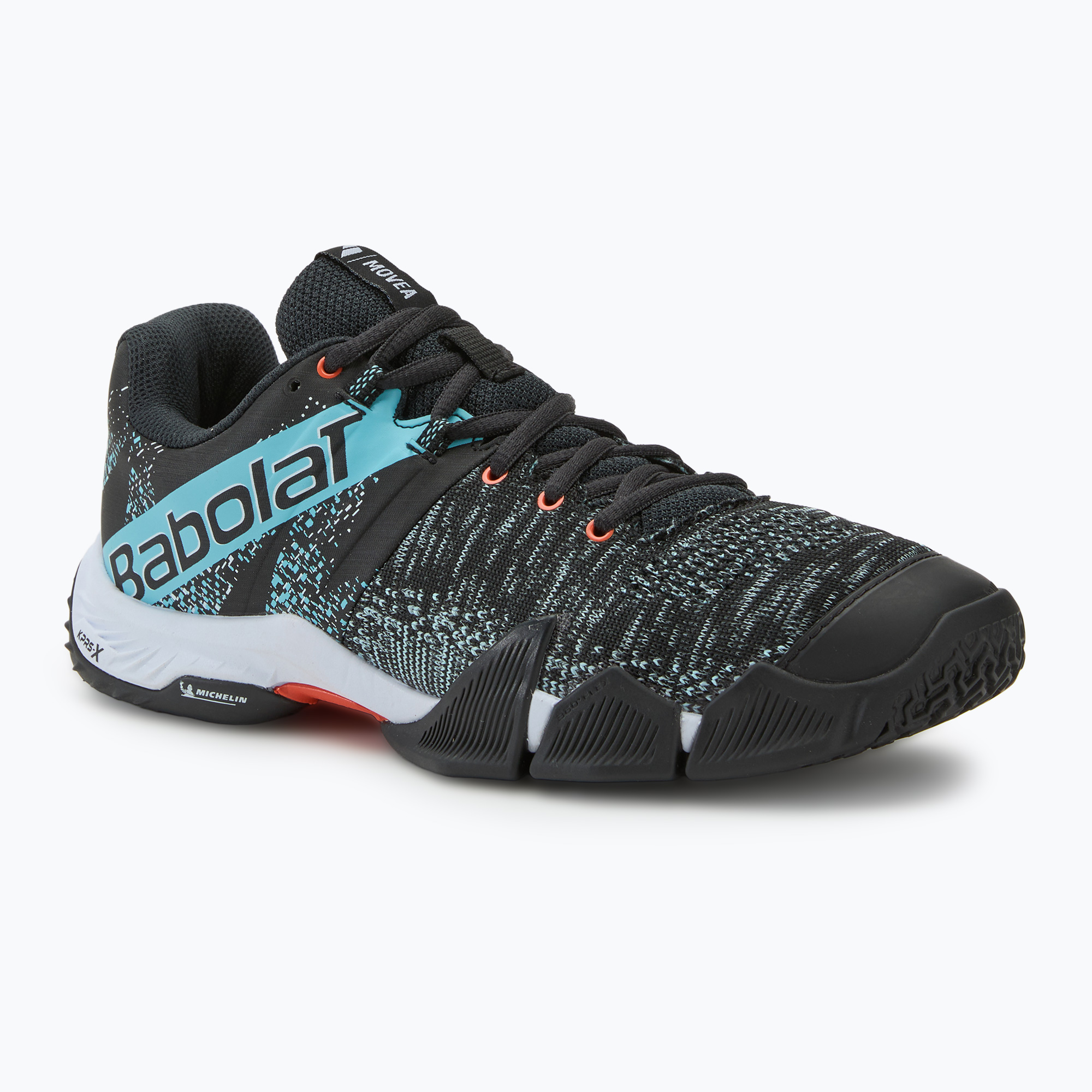 Încălțăminte de padel pentru bărbați Babolat Movea black/ light blue (Movea 30F24571)