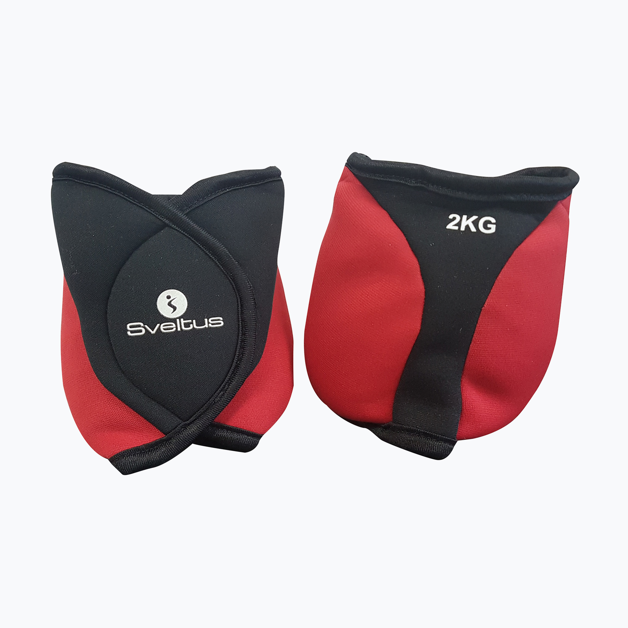 Greutăți pentru gleznă Sveltus 2 kg 2 szt. red/black (0983)