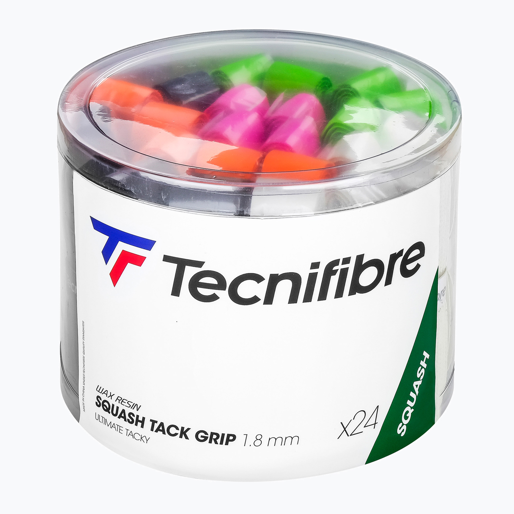 Înveliș pentru rachetă de squash Tecnifibre Squash Tacky Grip Box 24 buc. multicolour (Squash Tacky Grip Box 51SQGRTACK)