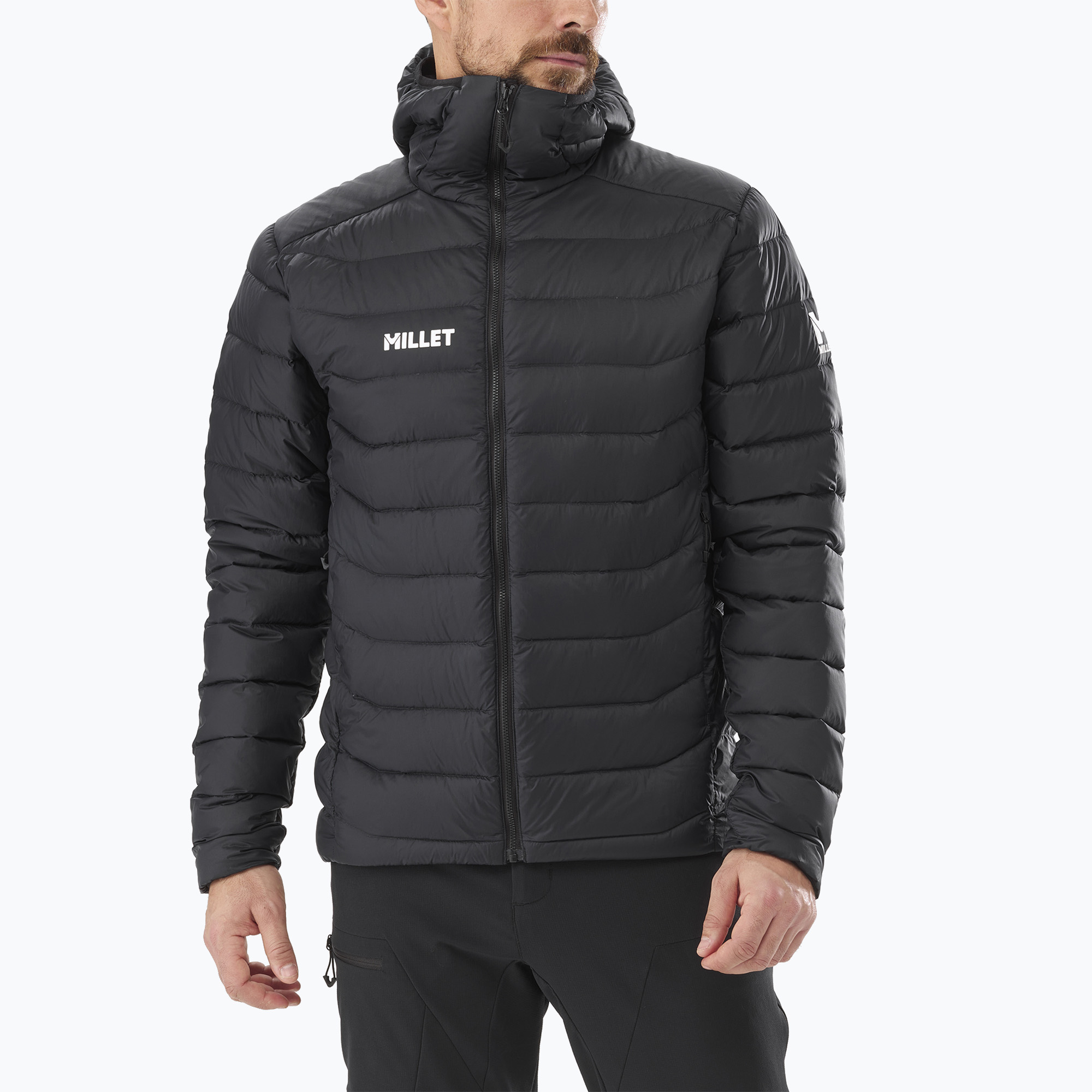Geacă pentru bărbați Millet Kamet Down Hoodie black/ noir (Kamet Down Hoodie MIV10220_N0247)