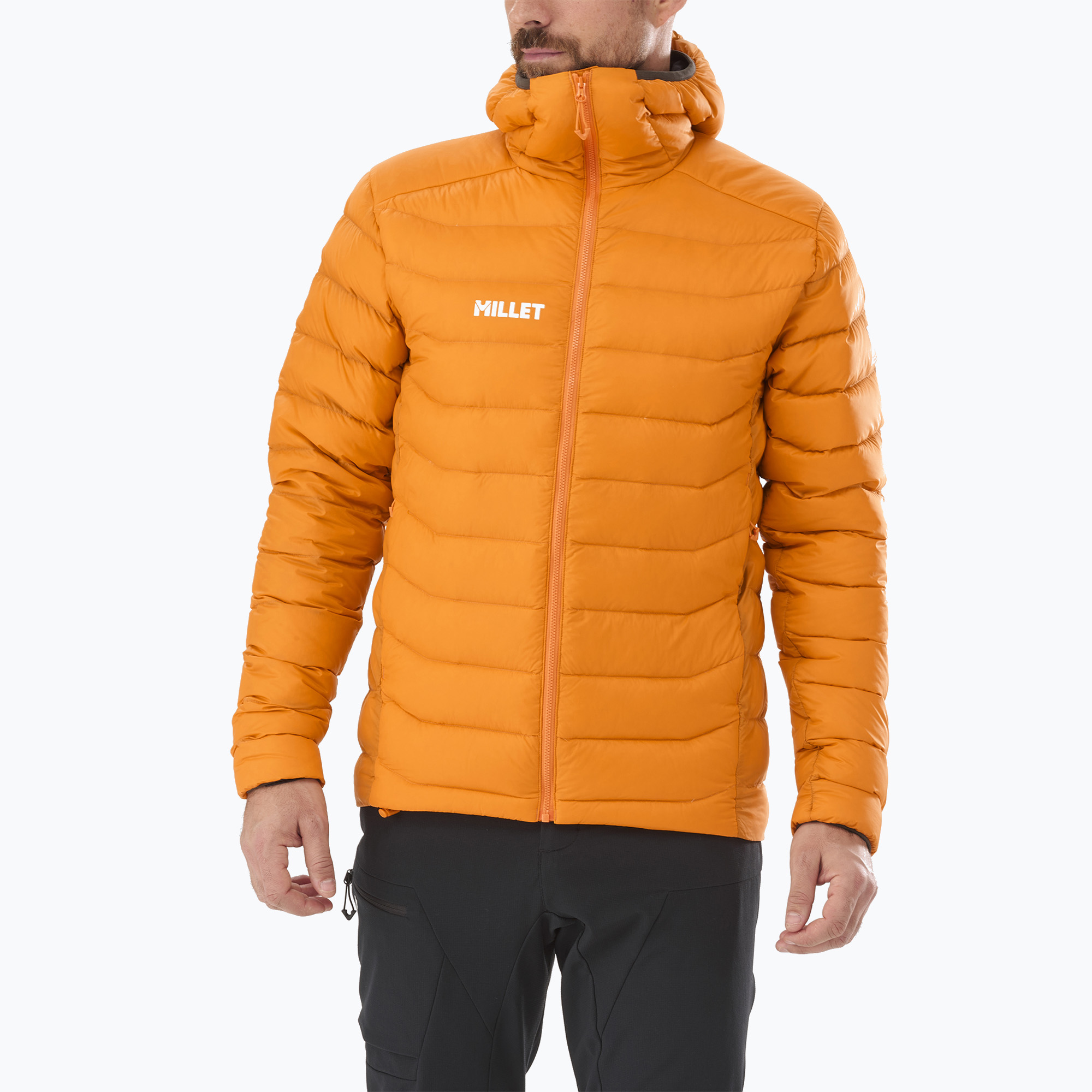 Geacă pentru bărbați Millet Kamet Down Hoodie maracuja