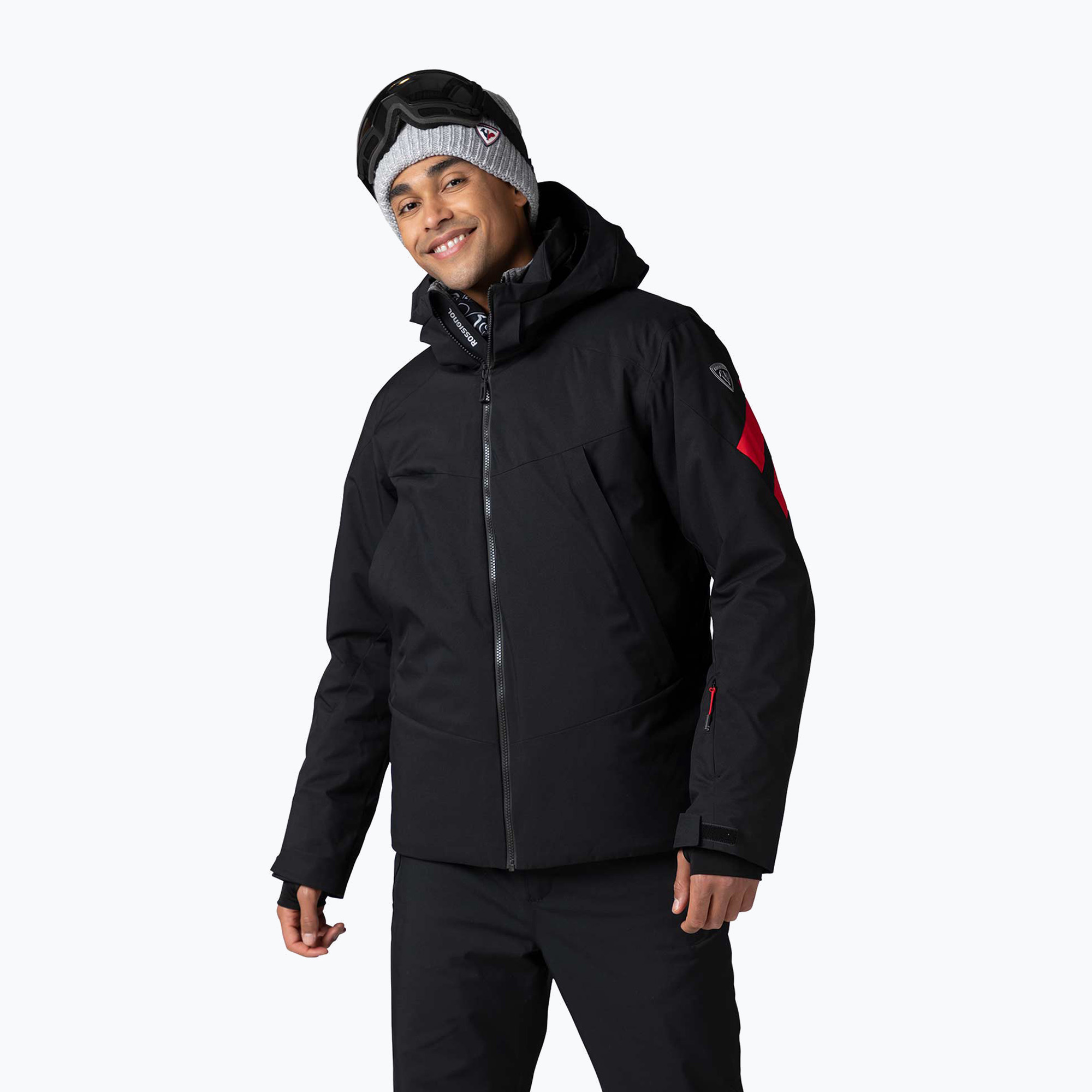 Jachetă de schi Rossignol Controle pentru bărbați, negru