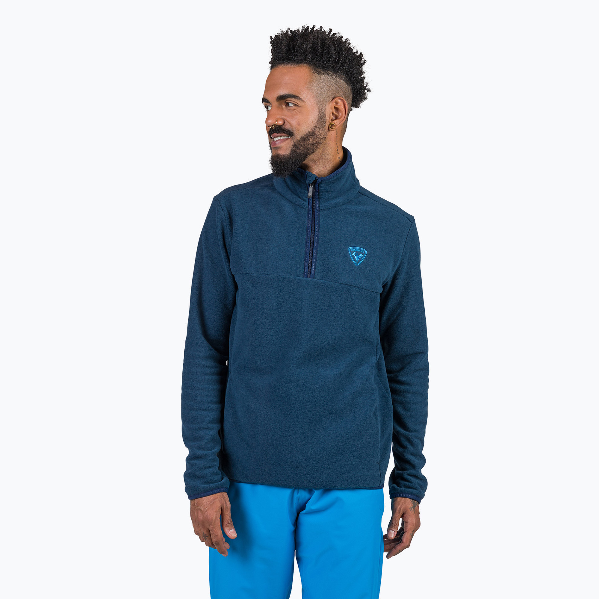 Bluză pentru bărbați Rossignol Strawpile Fleece Hz dark navy (Strawpile Fleece Hz RLNML08_715)