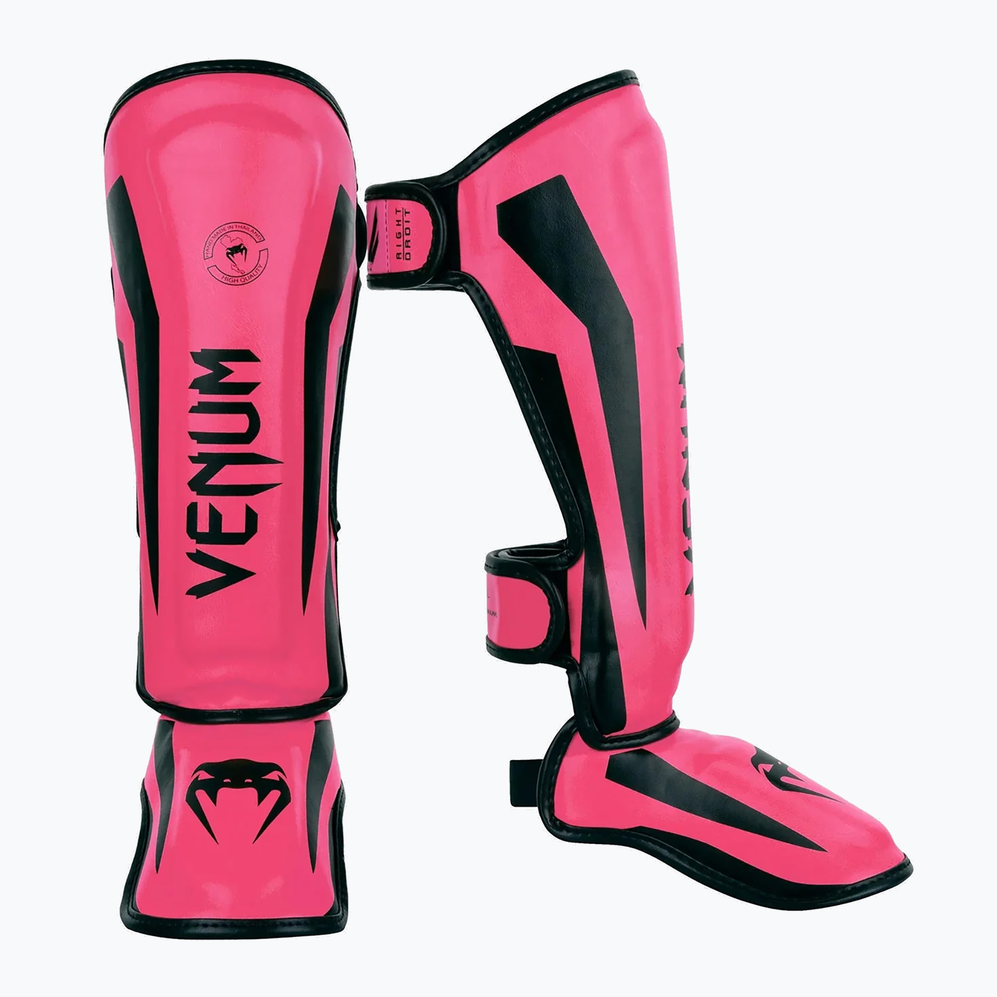 Protecții de tibie pentru copii Venum Elite Shin Exclusive neo pink