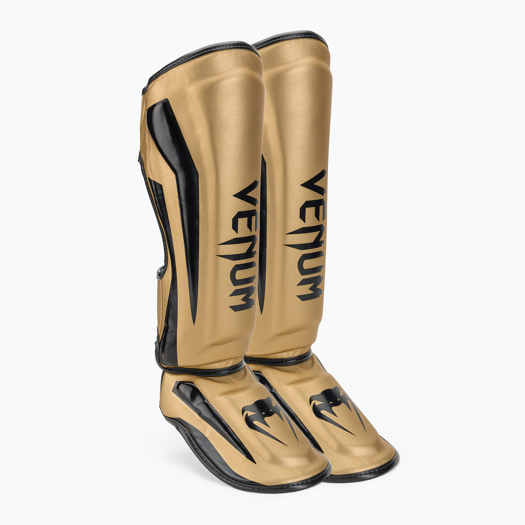 Venum Elite Elite Standup Shinguards aur 1394-449 tibia protectori de tibie (Elite Standup Shin Guards 1394)