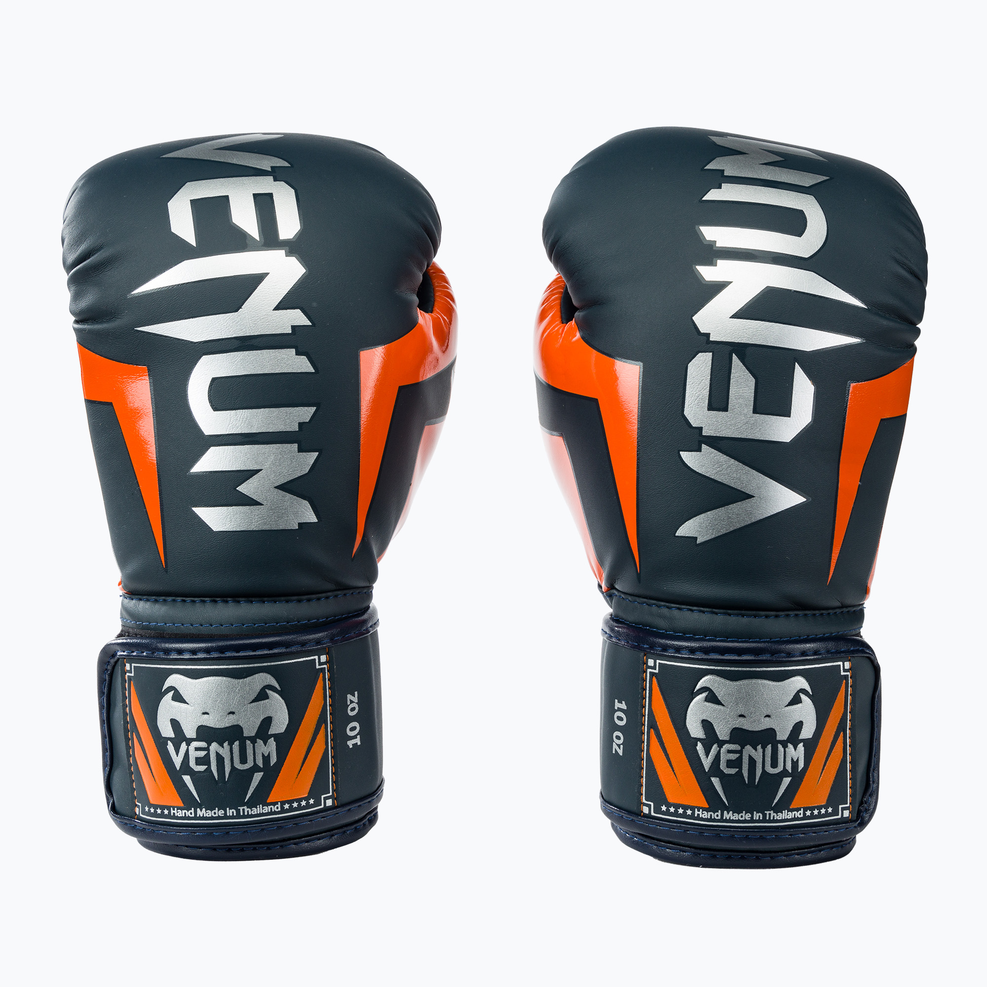 Mănuși de box Venum Elite navy/silver/orange