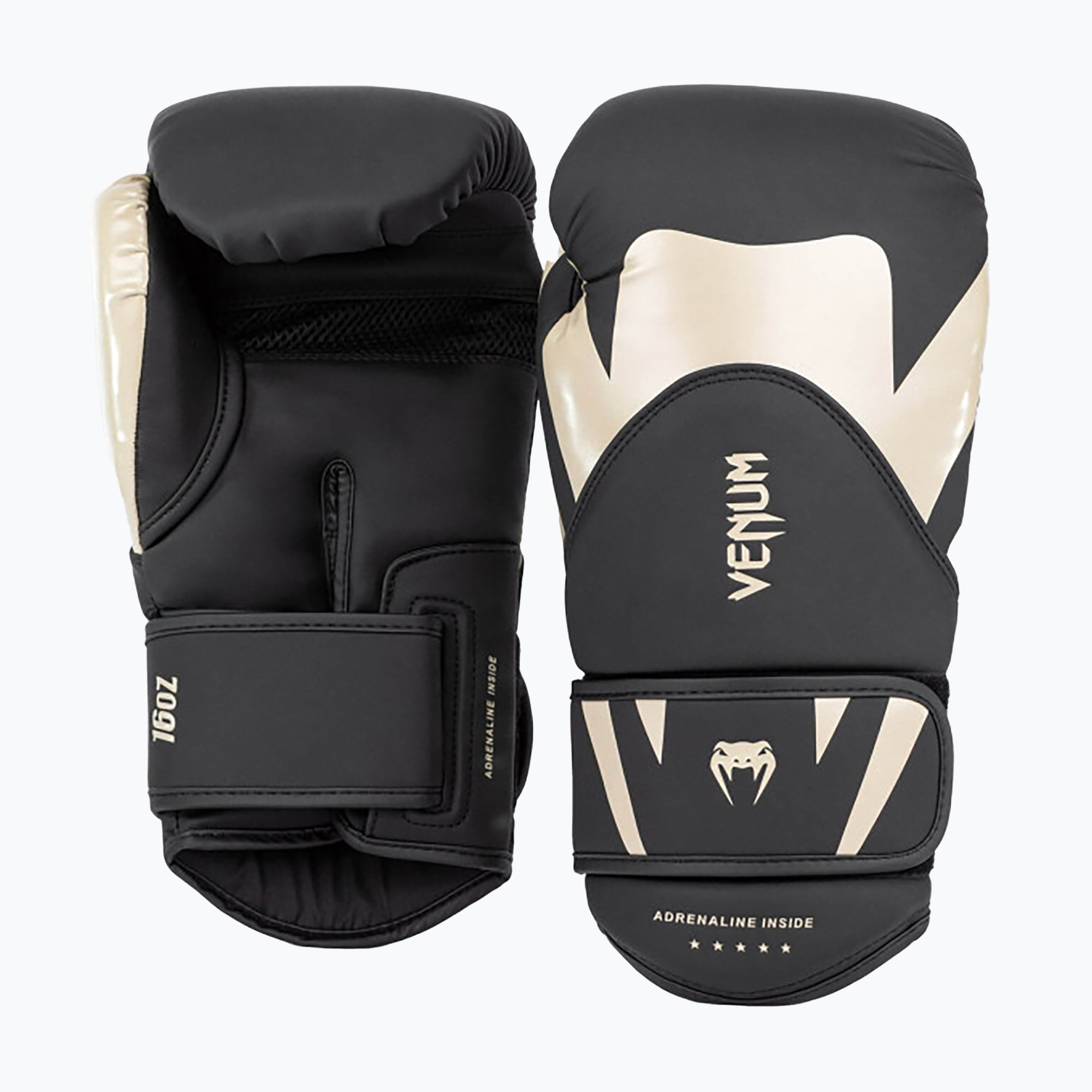 Mănuși de box pentru bărbați Venum Challenger 4.0 black/beige (Challenger 4.0 05141)