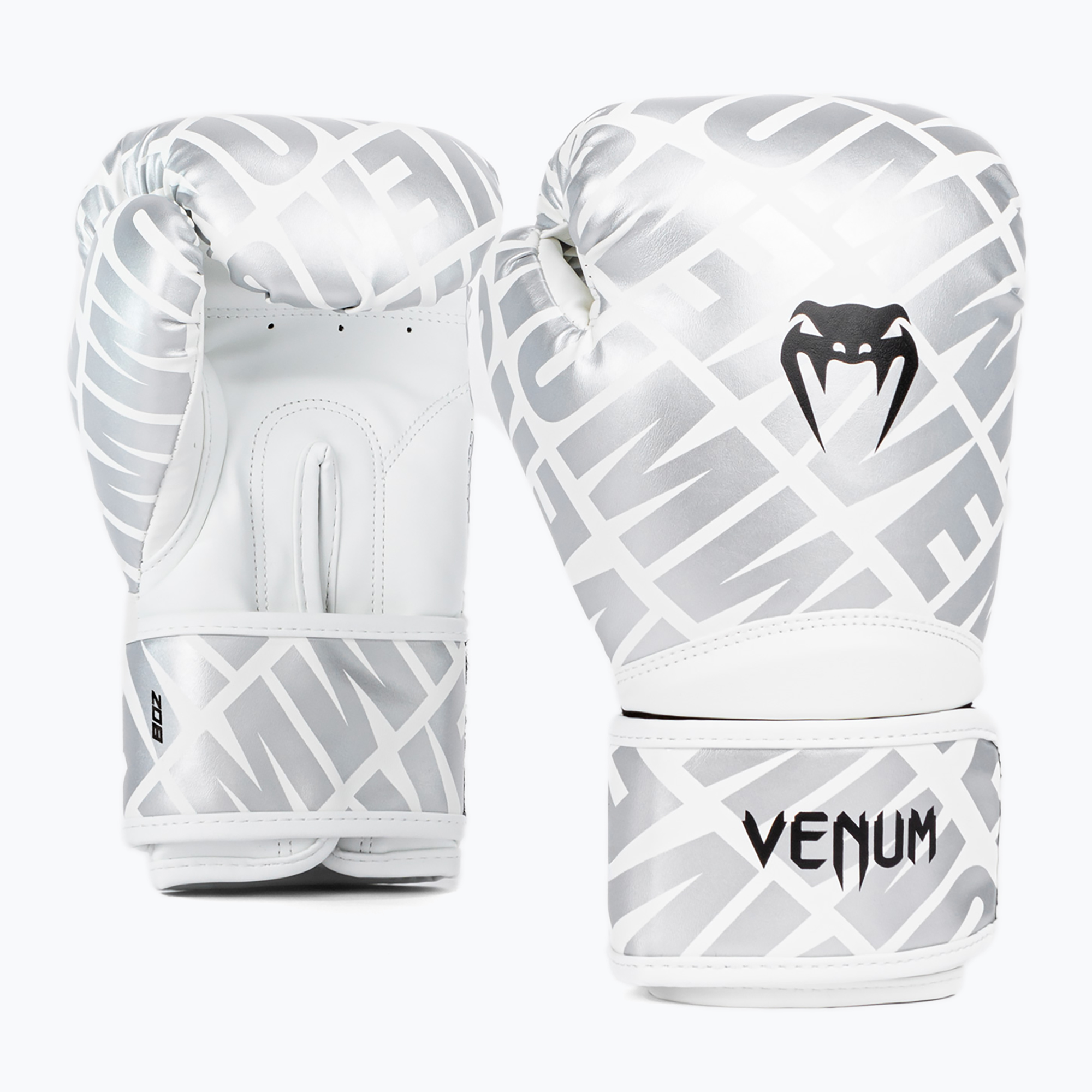 Mănuși de box pentru copii Venum Contender 1.5 XT Kids white/silver (Contender 1.5 XT Kids VENUM-05395-224)