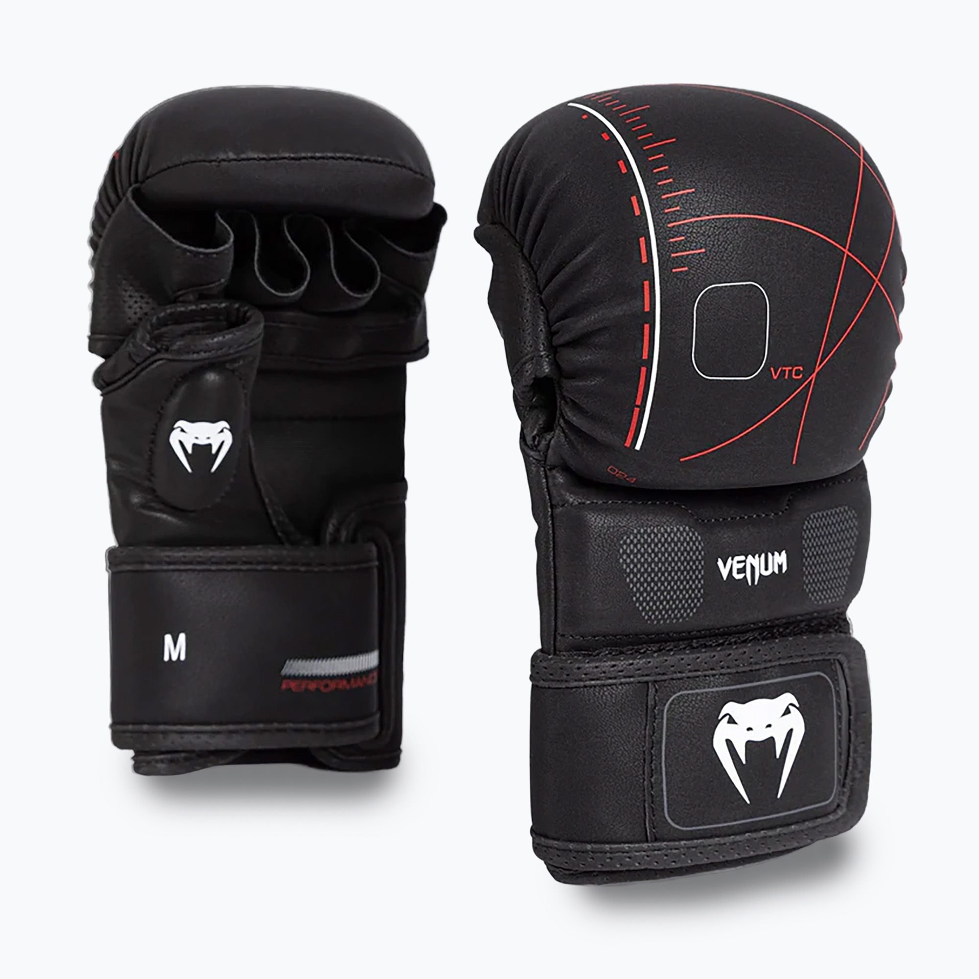 Venum Tactical XT negru / roșu aprins mănuși de sparring (Tactical XT VENUM-05536)