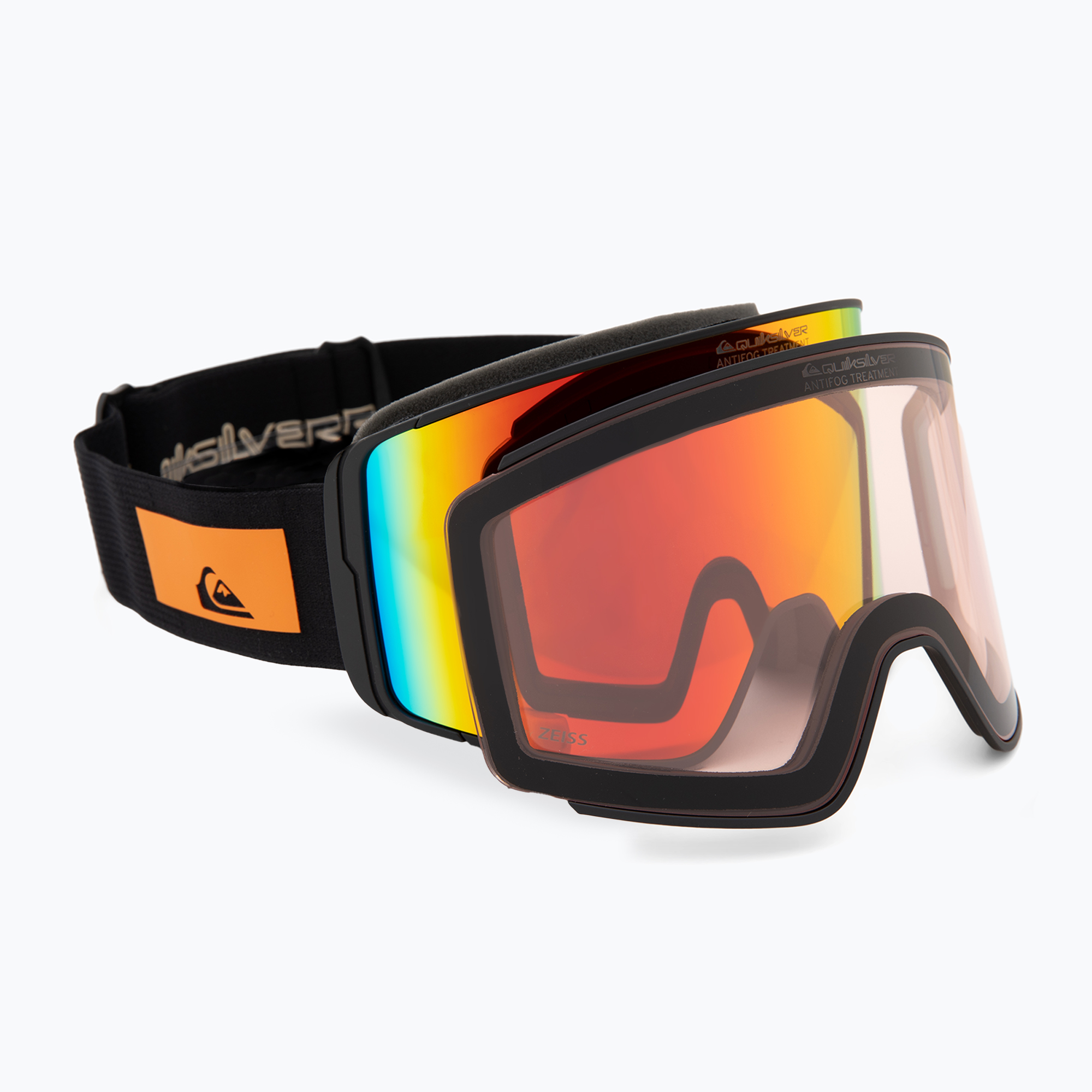 Ochelari de snowboard pentru bărbați Quiksilver Storm MG black/clux ml red (Storm MG EQYTG03204-XKRR)