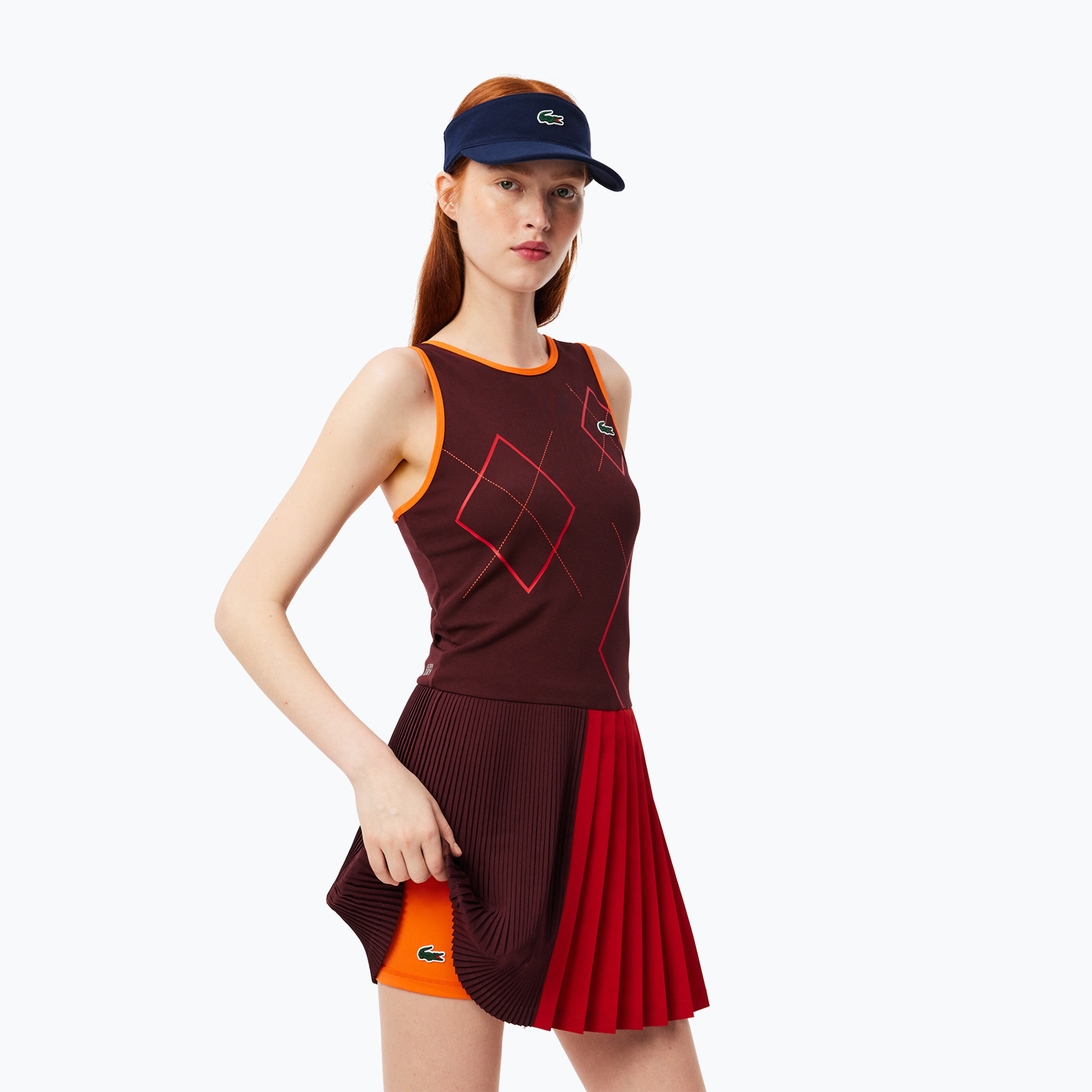 Rochie de tenis Lacoste EF7451 expresso / opera-buoy (EF7451)