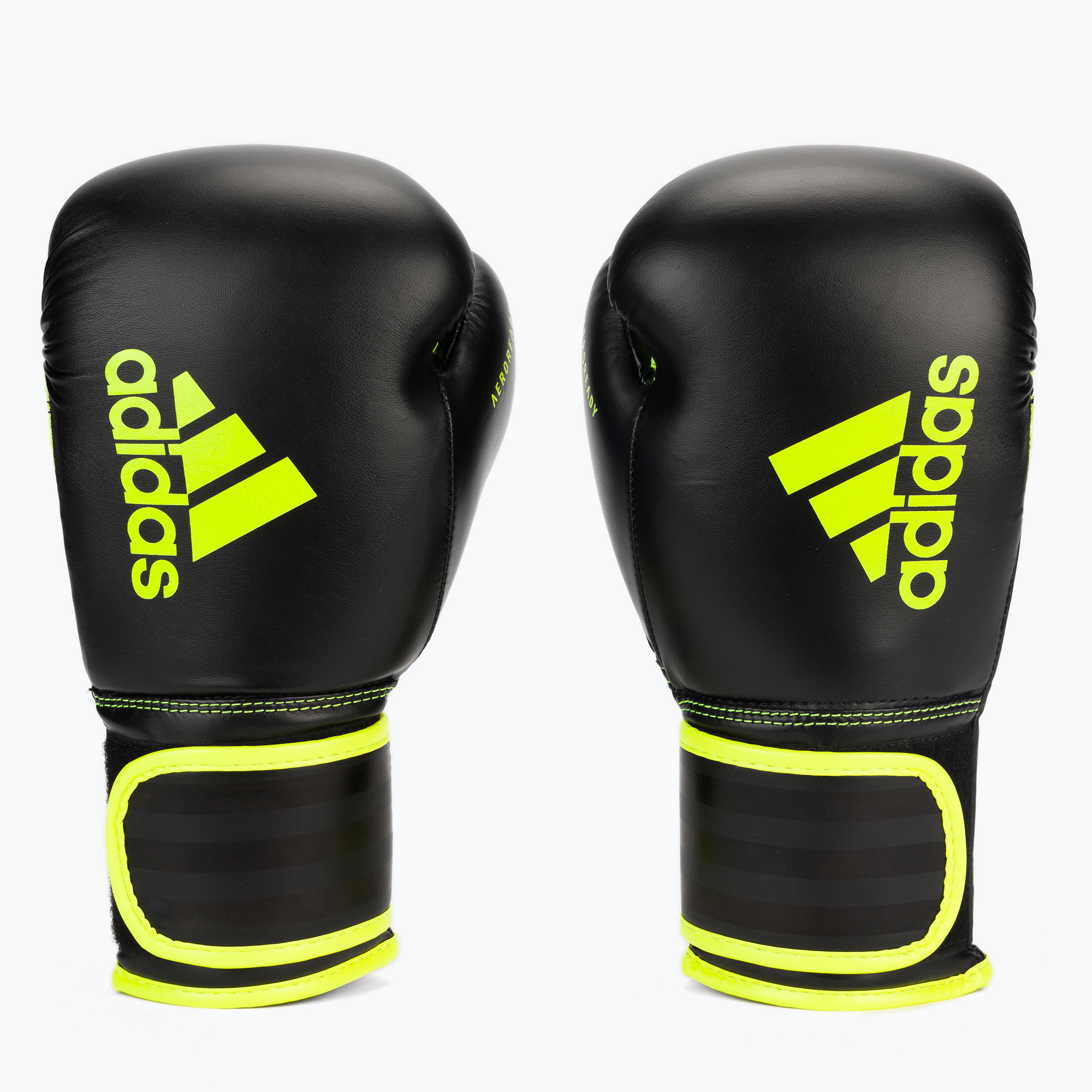 Mănuși de box adidas Hybrid 80, negru și galben, ADIH80