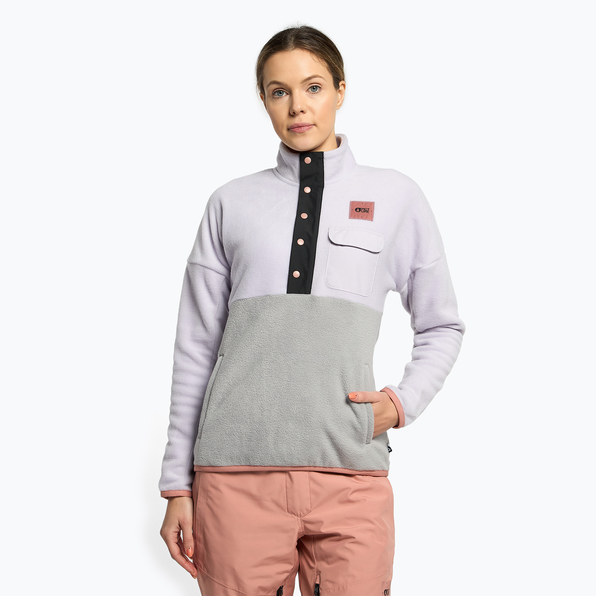 Femeii Picture Arcca 1/4 Zip gri SWT117-F tricou de schi pentru femei